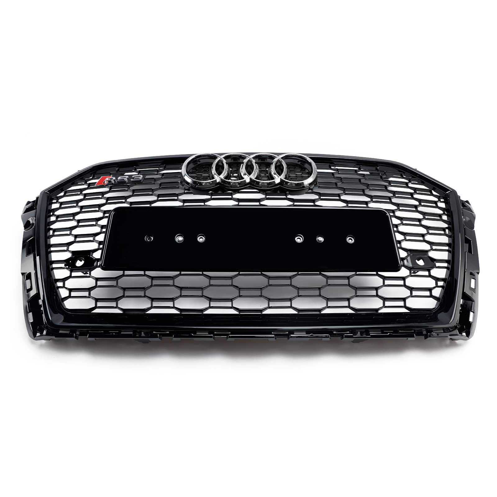 2017-2019 Audi A3 8V RS3 štýl Honeycomb Mesh Front Bumper Grille Black