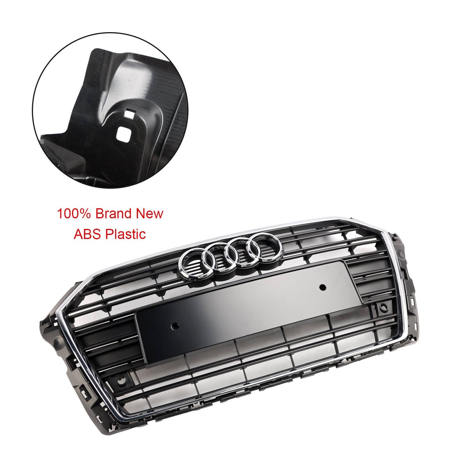 2017-2019 Audi A3 S3 Front Bumper Grill Grill 8v3853651 Chrome 8v3853651b