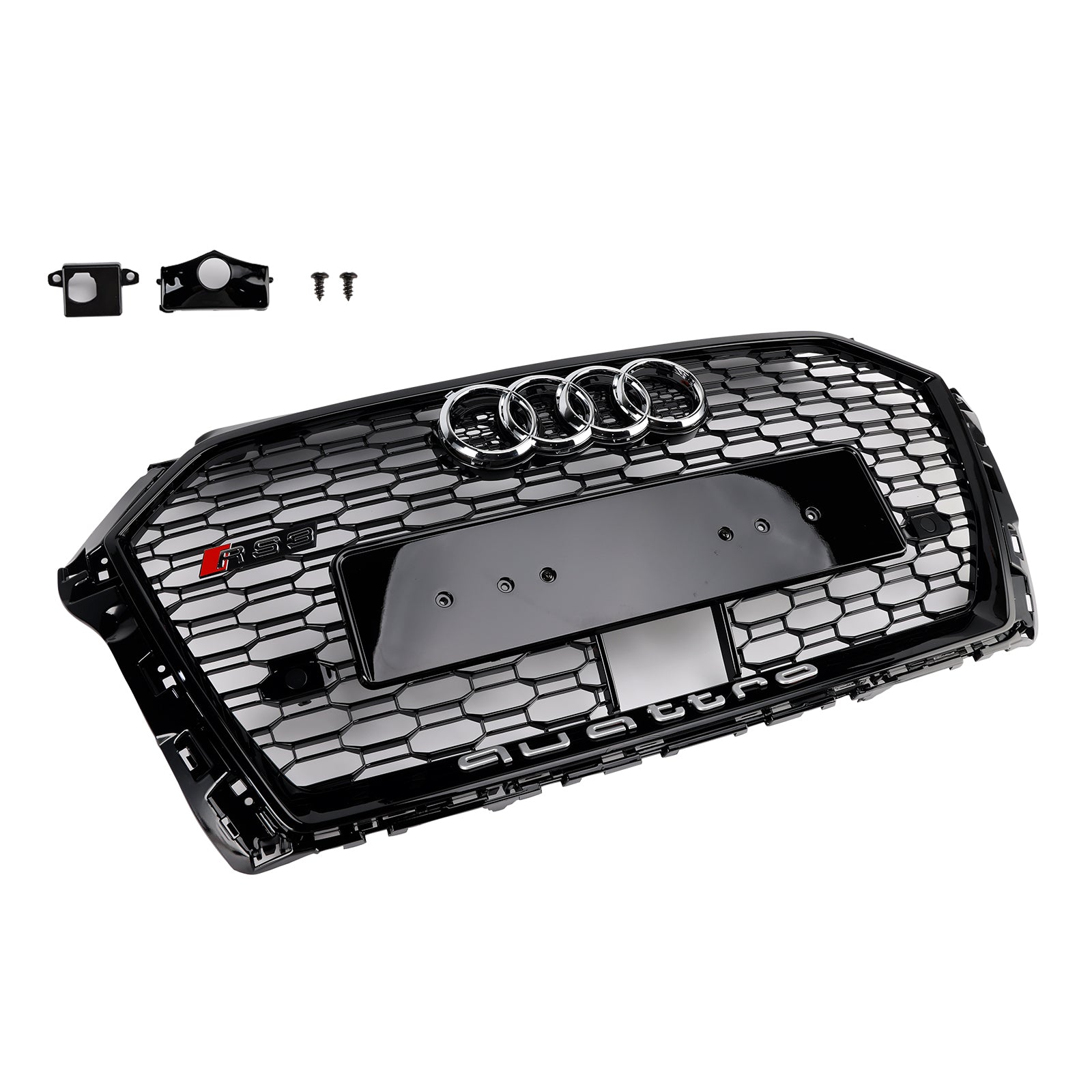 2017-2019 Audi A3 S3 W/ACC RS3 Grade da grade frontal do Honeycomb estilo RS3 Black