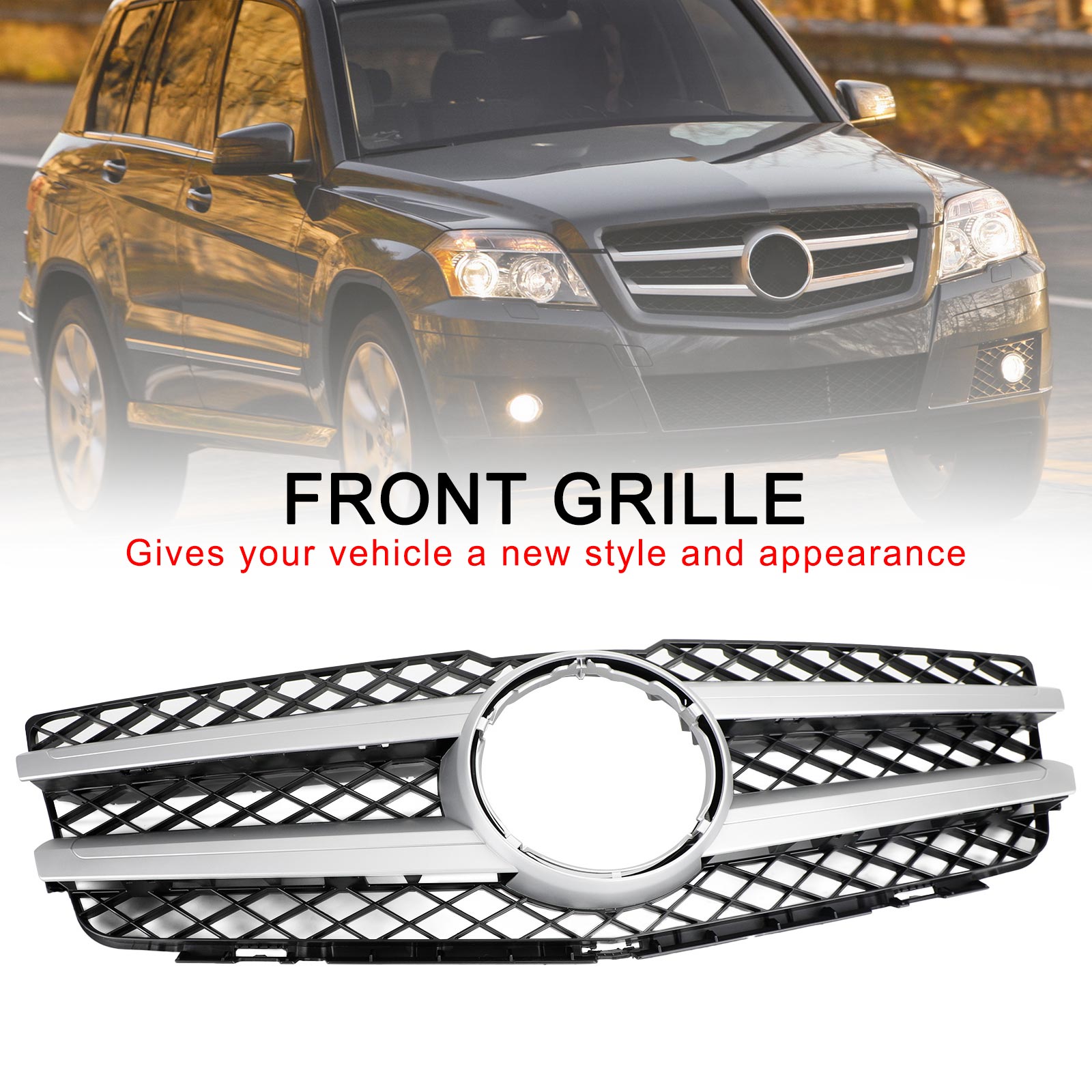 2010 2012 2012 Mercedes Benz GLK X204 GLK350 CAPEL BROWLER GRILLE GRILHA 2048800283