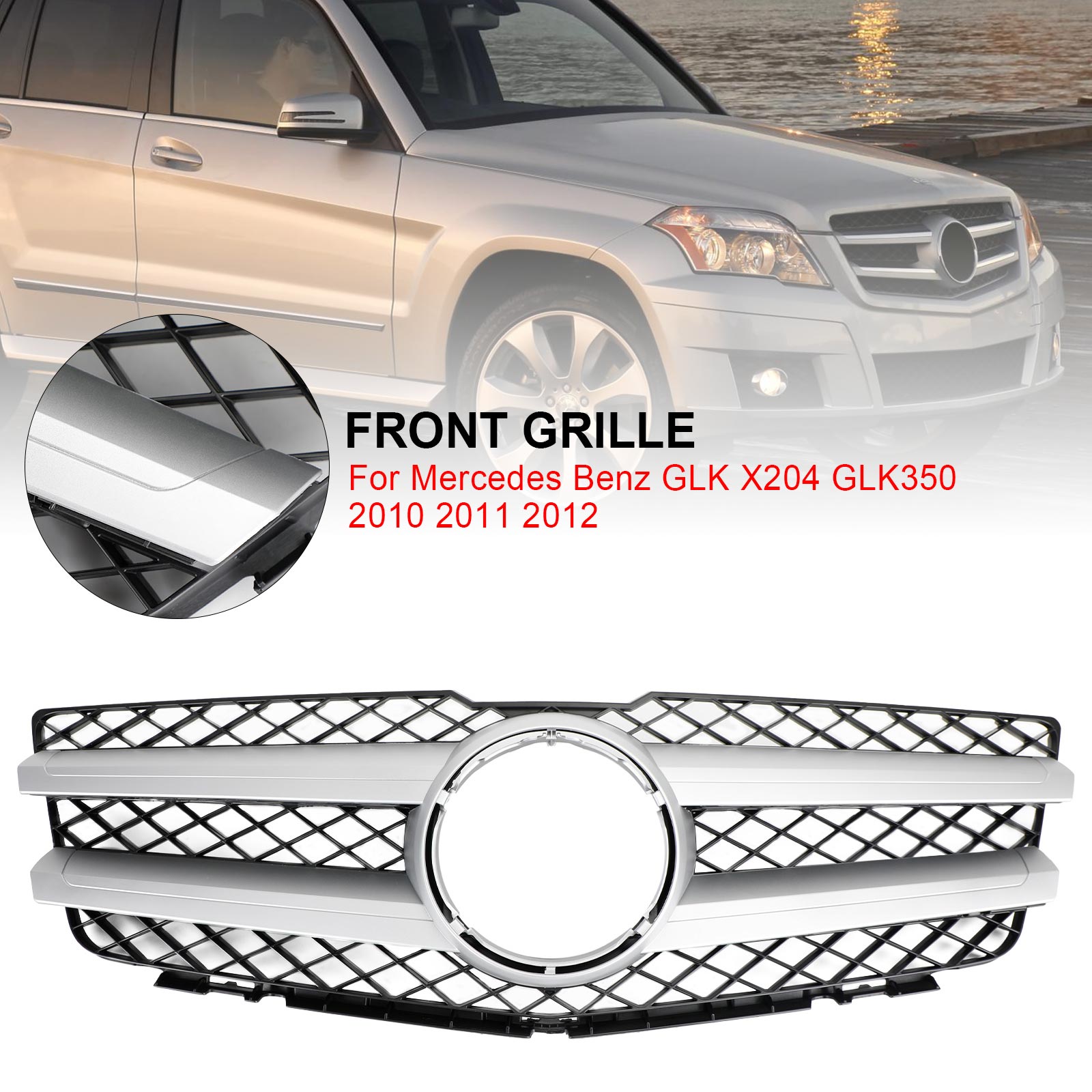 2010 2012 2012 Mercedes Benz GLK X204 GLK350 CAPEL BROWLER GRILLE GRILHA 2048800283