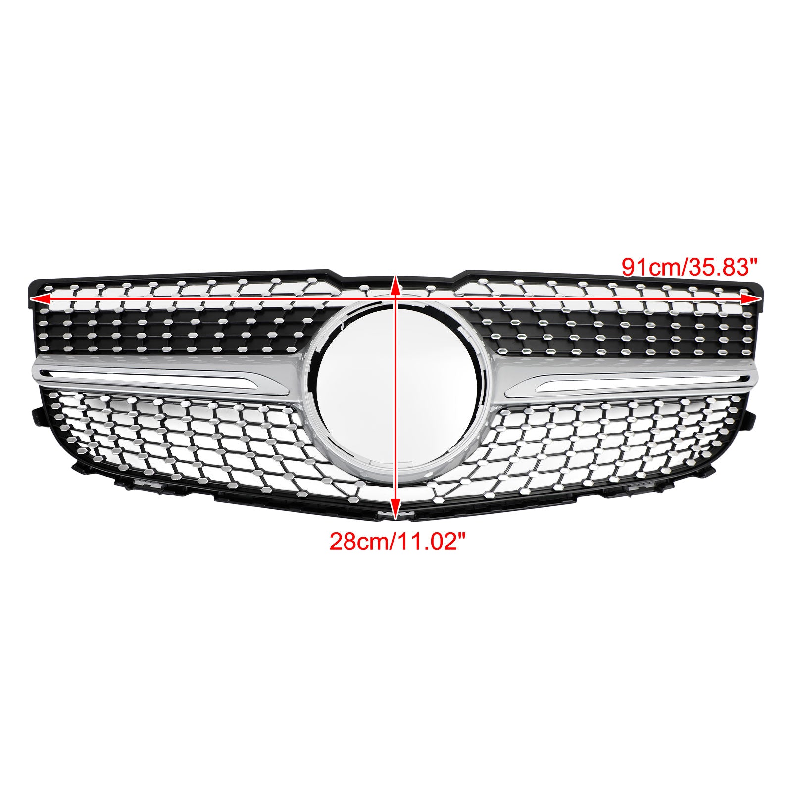 2013-2015 Mercedes Benz X204 Clase GLK Parrilla de parachoques delantero Parrilla Diamante