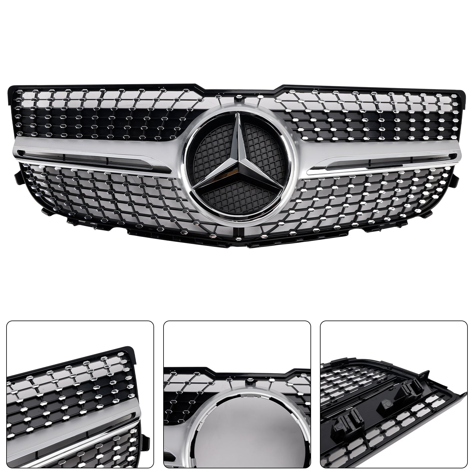 2013-2015 Mercedes-Benz GLK350 4Matic Sport Utilitaire à 4 portes Bumper avant grille diamant