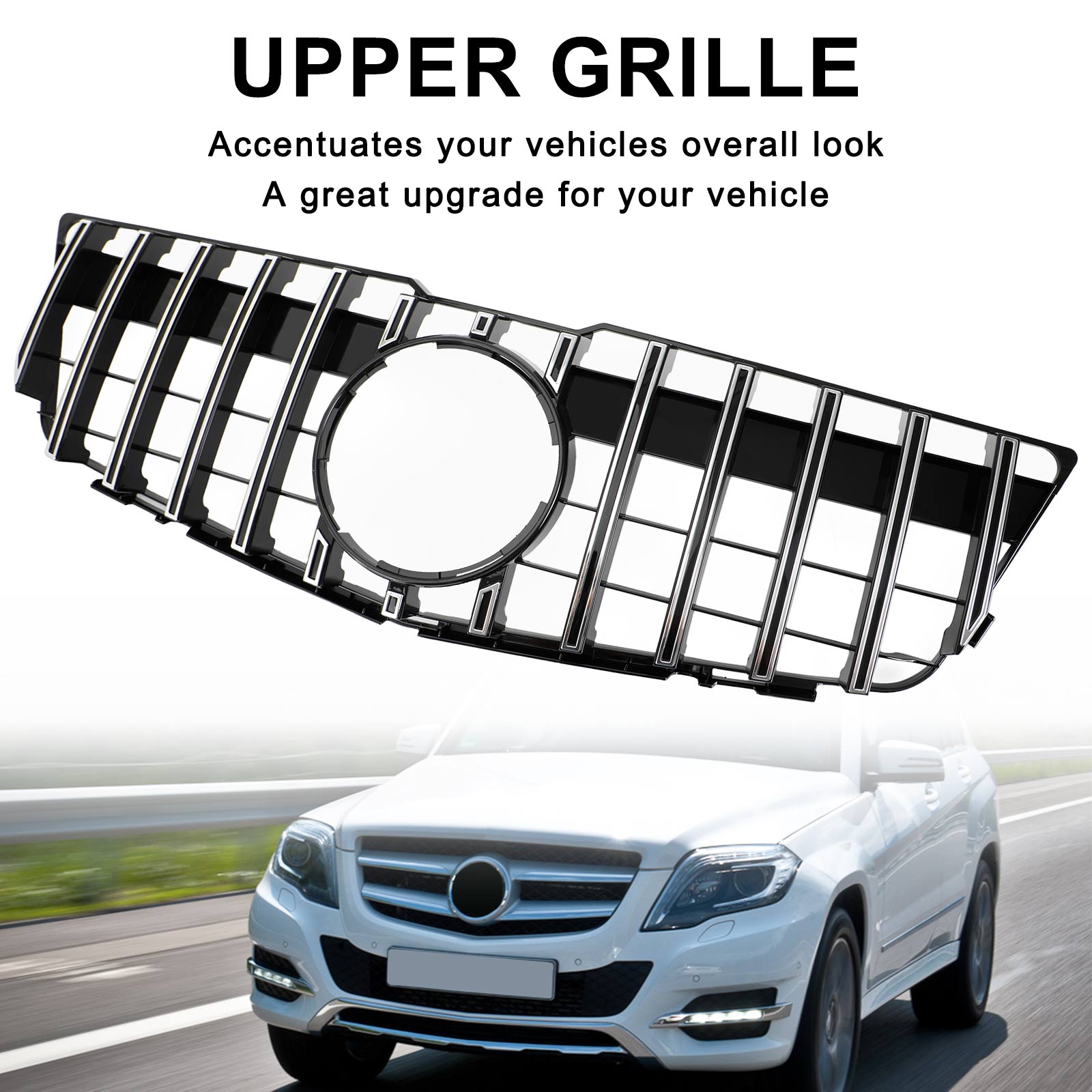 2008-2012 Mercedes-Benz GLK X204 Grille supérieure de pare-chocs avant Style GT 83222277300