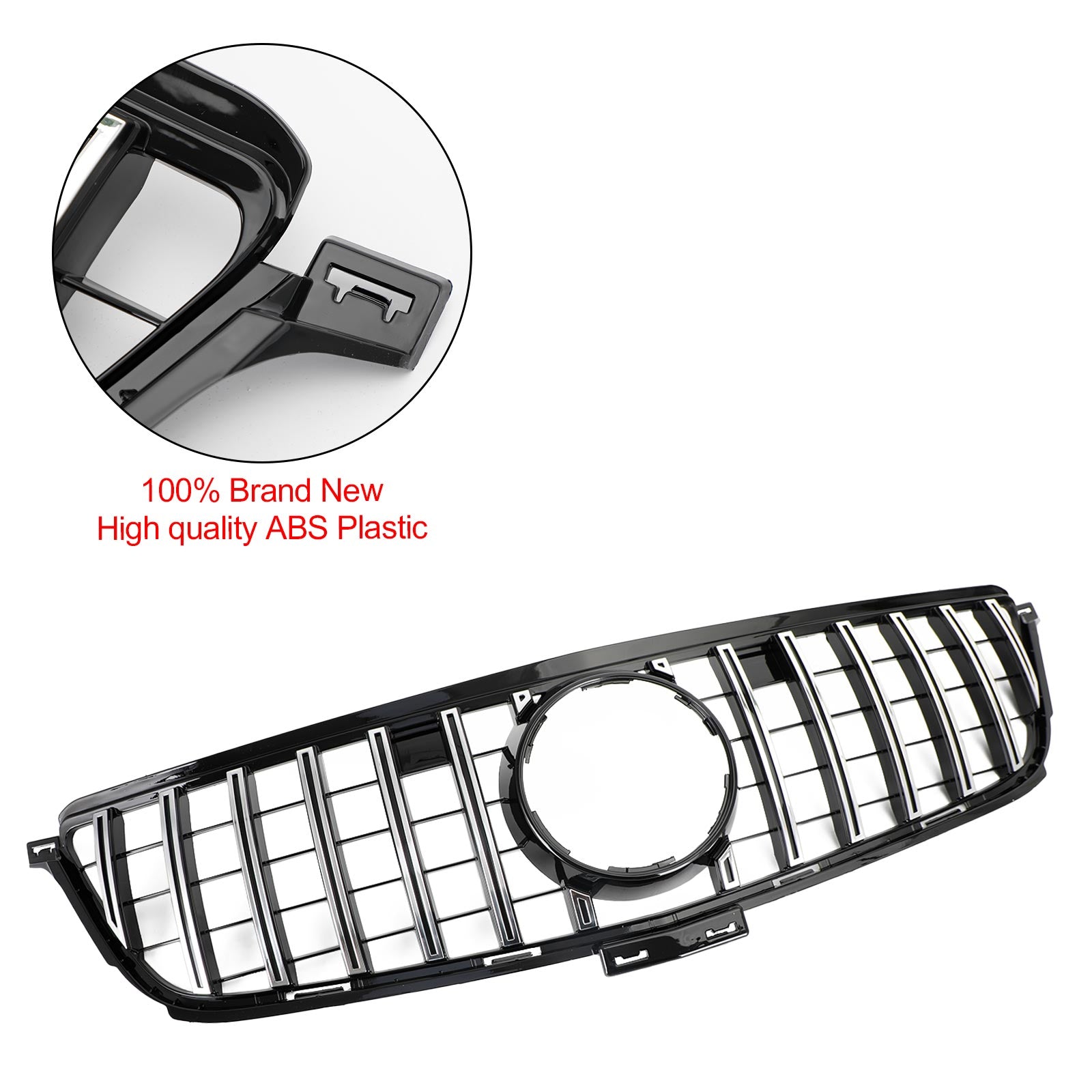 2012 2013 2014 2015 Mercedes-Benz W166 ML350 400 550 GTR Stijl Front Grille Grille Chroom Zwart