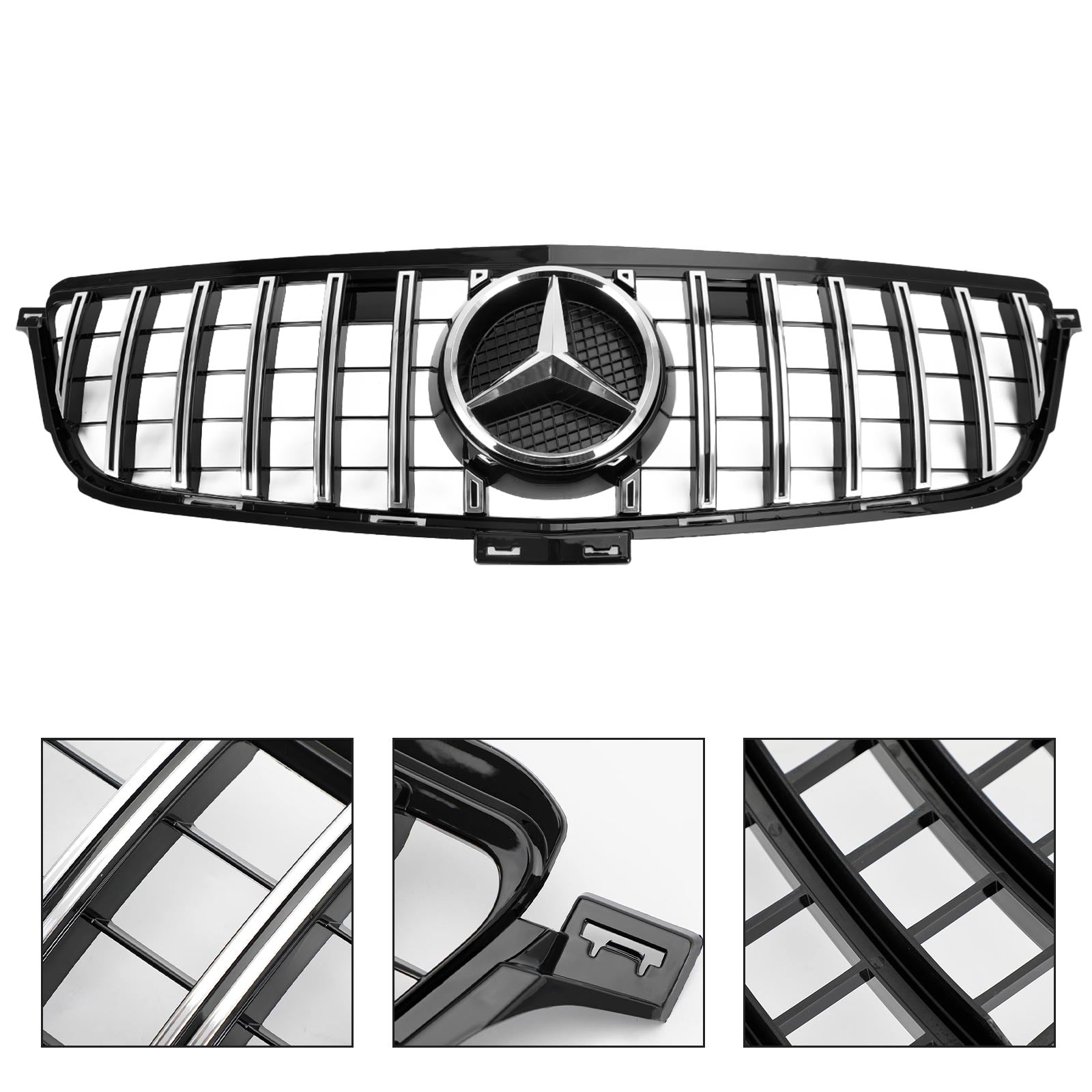 2012 2013 2014 2015 Mercedes-Benz W166 ML350 400 550 GTR Stijl Front Grille Grille Chroom Zwart