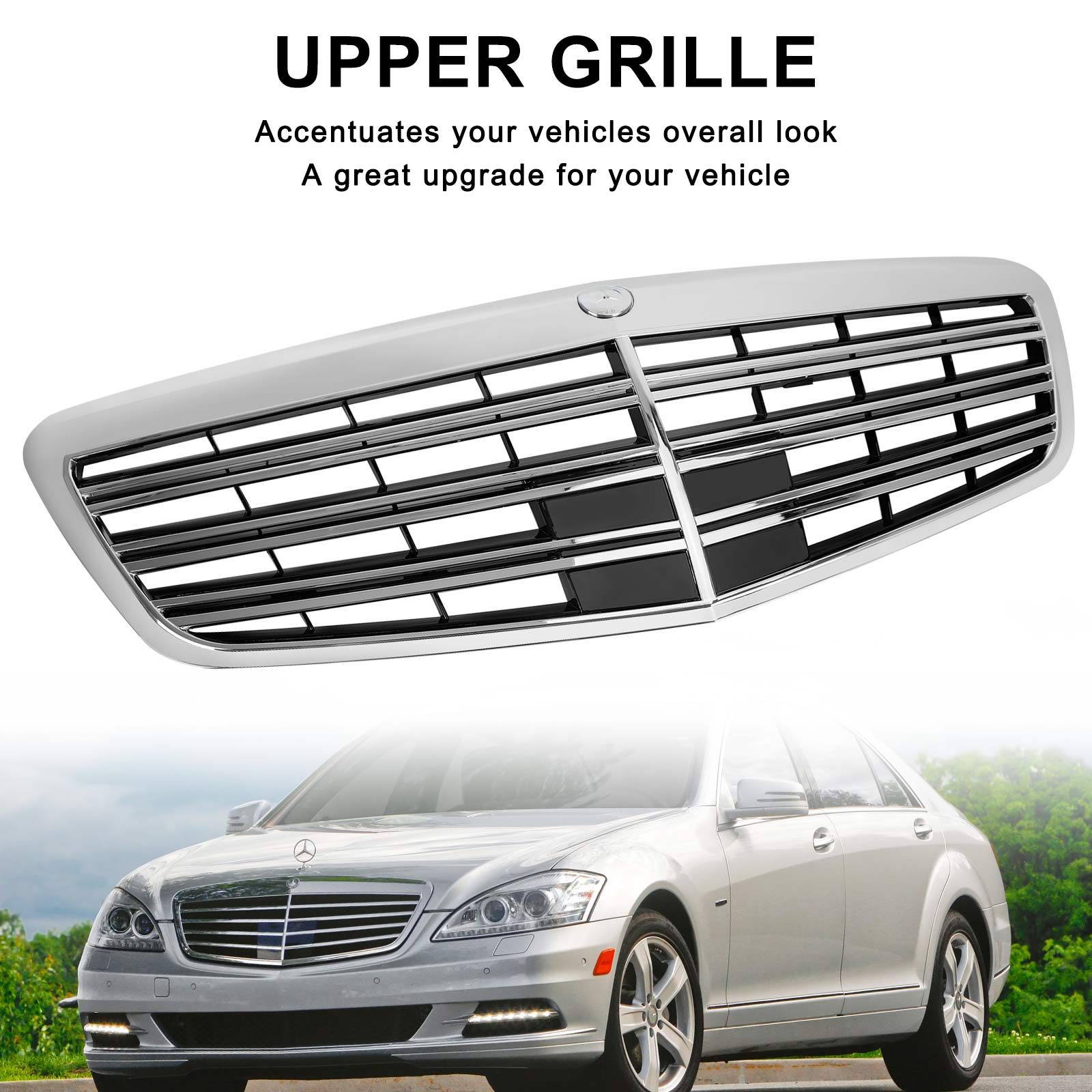 2010-2013 Mercedes-Benz S-Klasse S400 S450 S550 S600 S65 S63 AMG W221 AMG-stijl Frontgrille Grille
