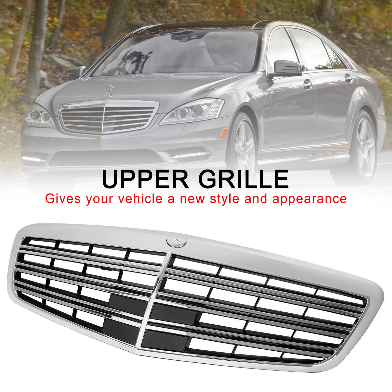2010-2013 Mercedes-Benz S-Klasse S400 S450 S550 S600 S65 S63 AMG W221 AMG-stijl Frontgrille Grille
