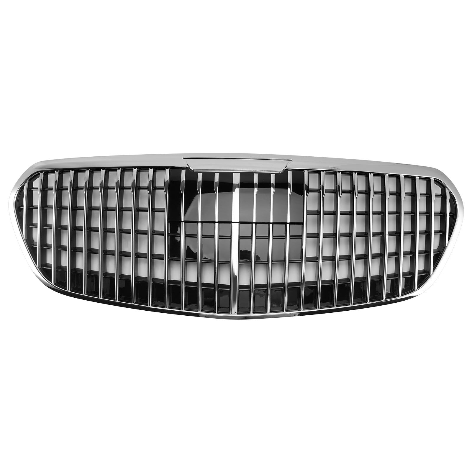 Mercedes Benz Classe S 2021-2023 W223 S480 S580 S680 + Grade do para-choque dianteiro cromada com ACC