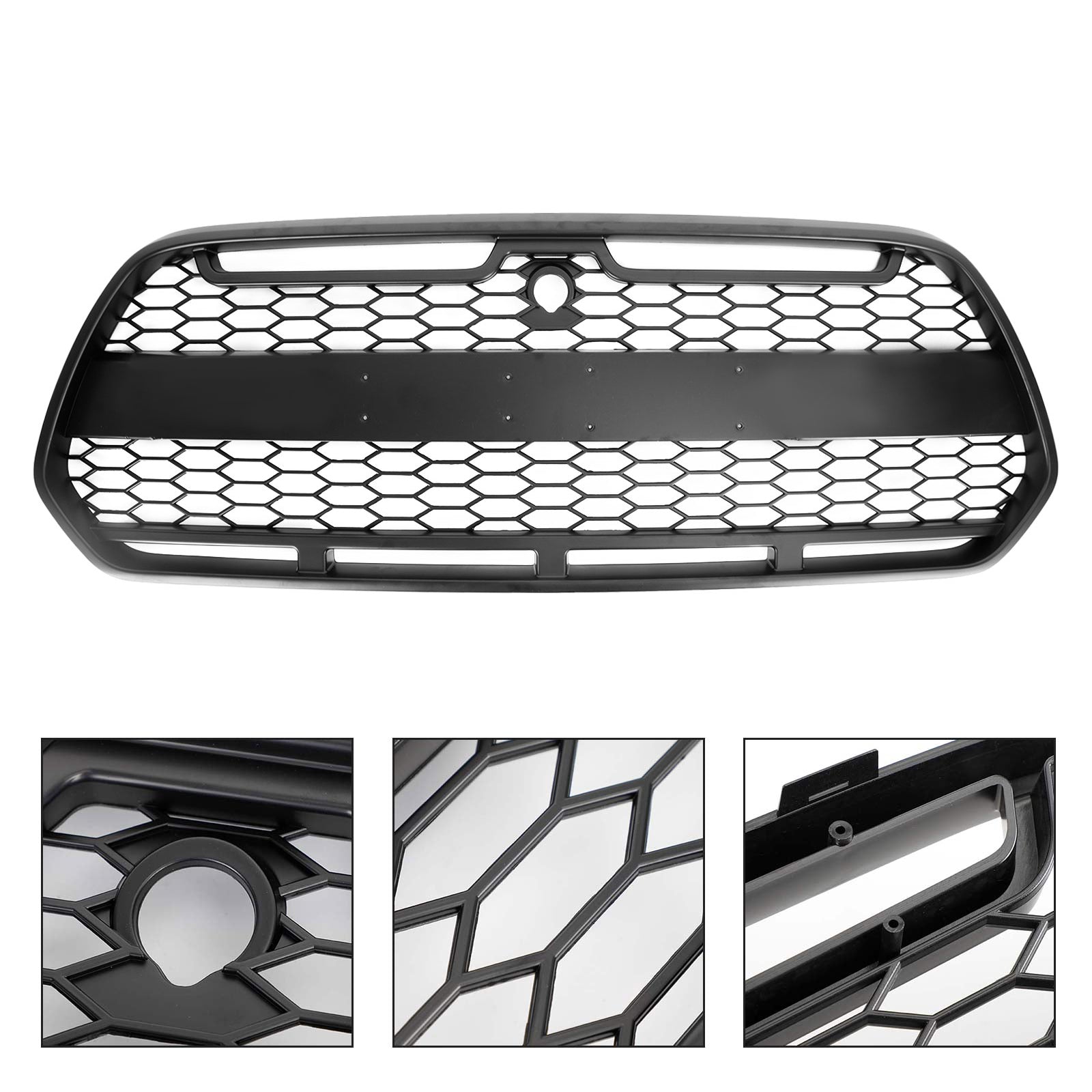 2015-2018 Ford Transit MK8 Raptor Upgrade Agressieve stijl Matzwarte voorbumpergrille