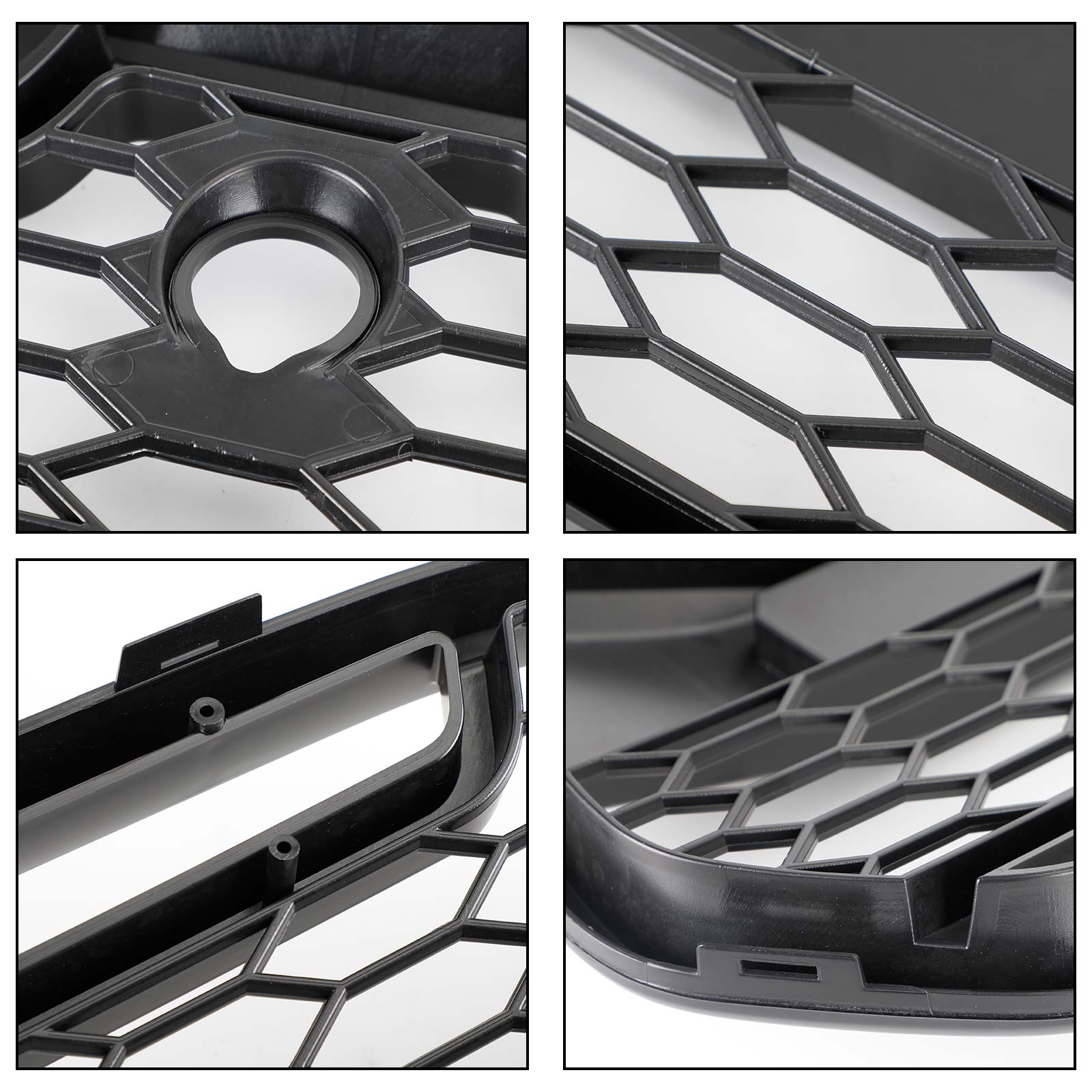 2015-2018 Ford Transit MK8 Raptor Upgrade Agressieve stijl Matzwarte voorbumpergrille