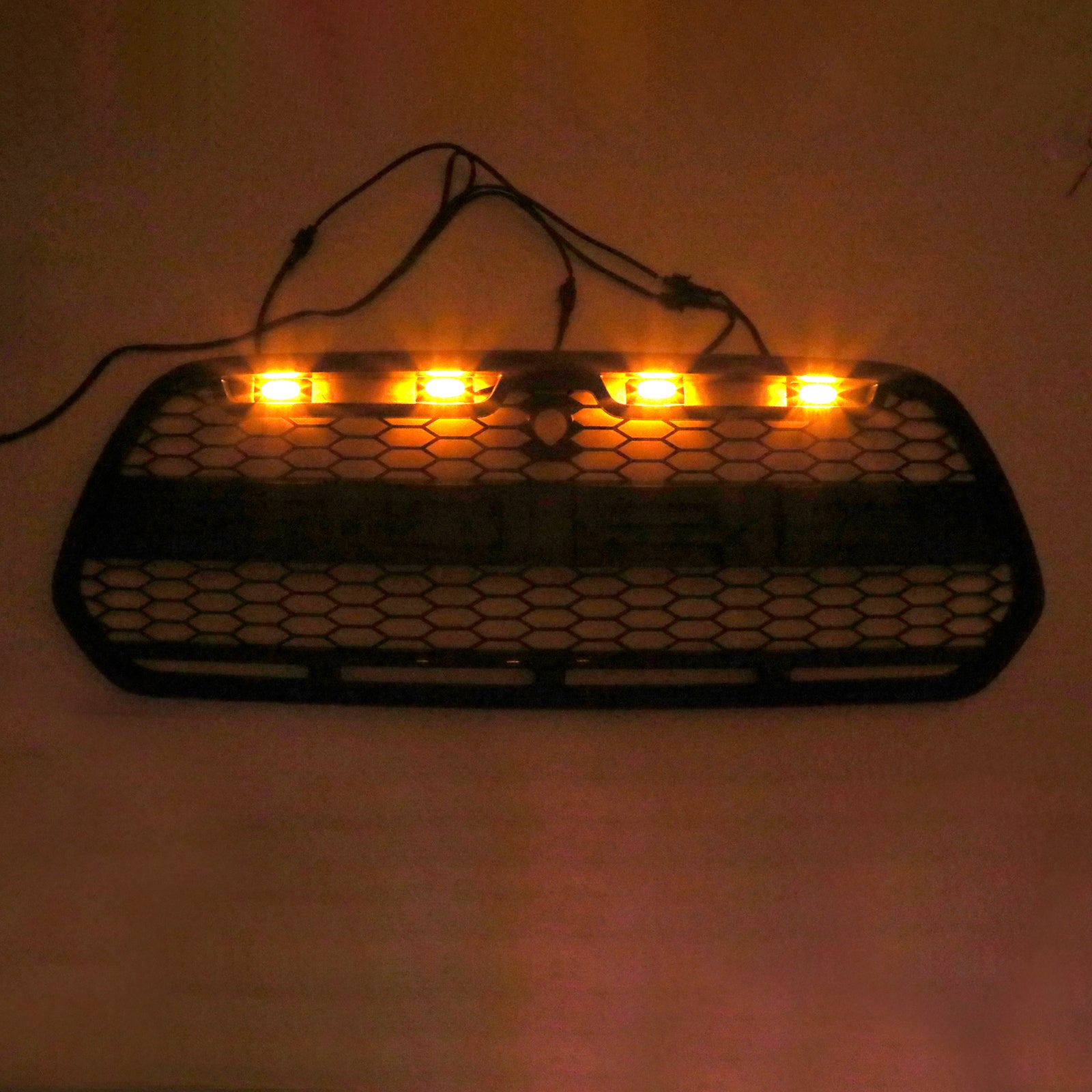 2015-2018 Ford Transit MK8 Raptor Matt Black Front Bumper Grill Grill W/LED