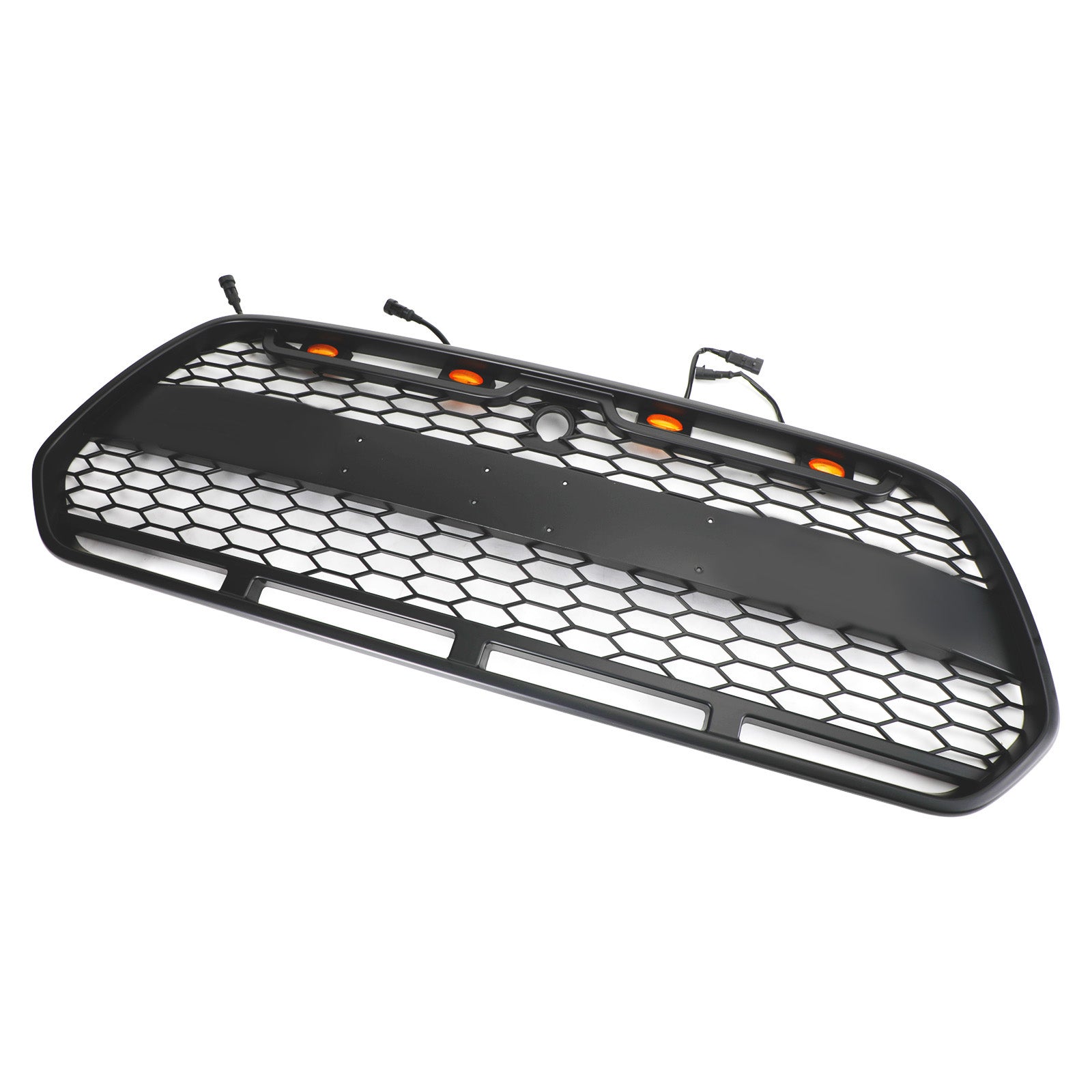 Grille de pare-chocs avant noire mate avec LED pour Ford Transit MK8 Raptor 2015-2018