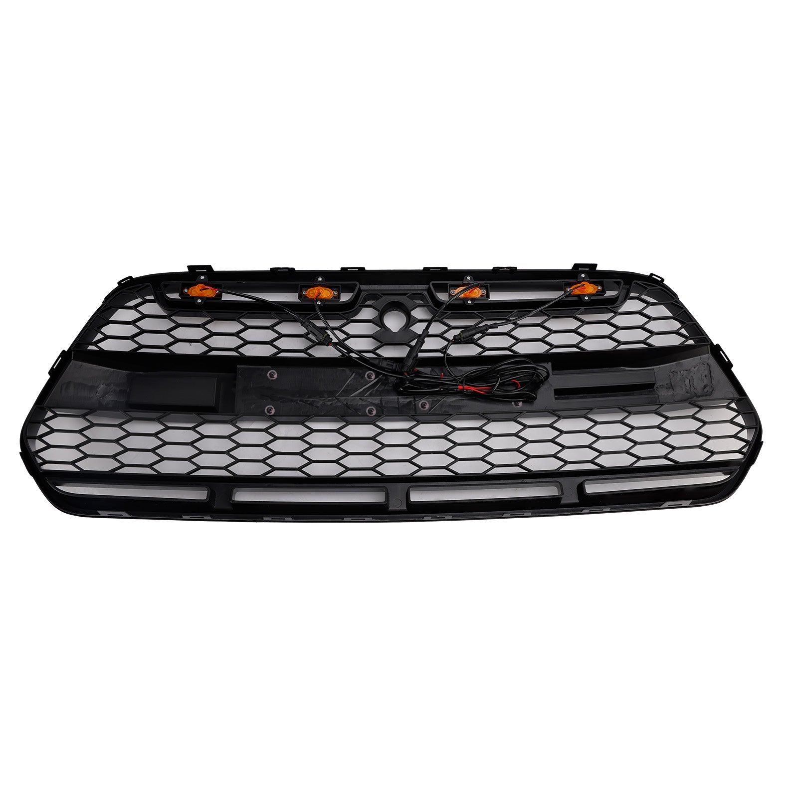 2015-2018 Ford Transit MK8 Raptor met LED glanzend zwarte voorbumpergrille