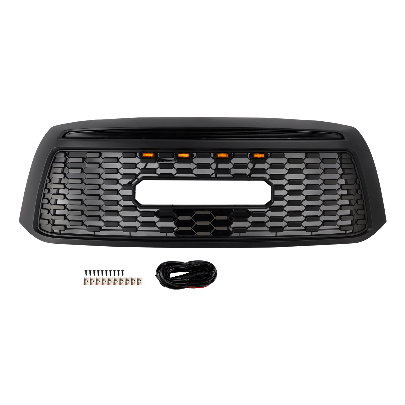 2010-2013 Toyota Tundra TRD PRO Black Honeycomb Front Bumper Grill Grille