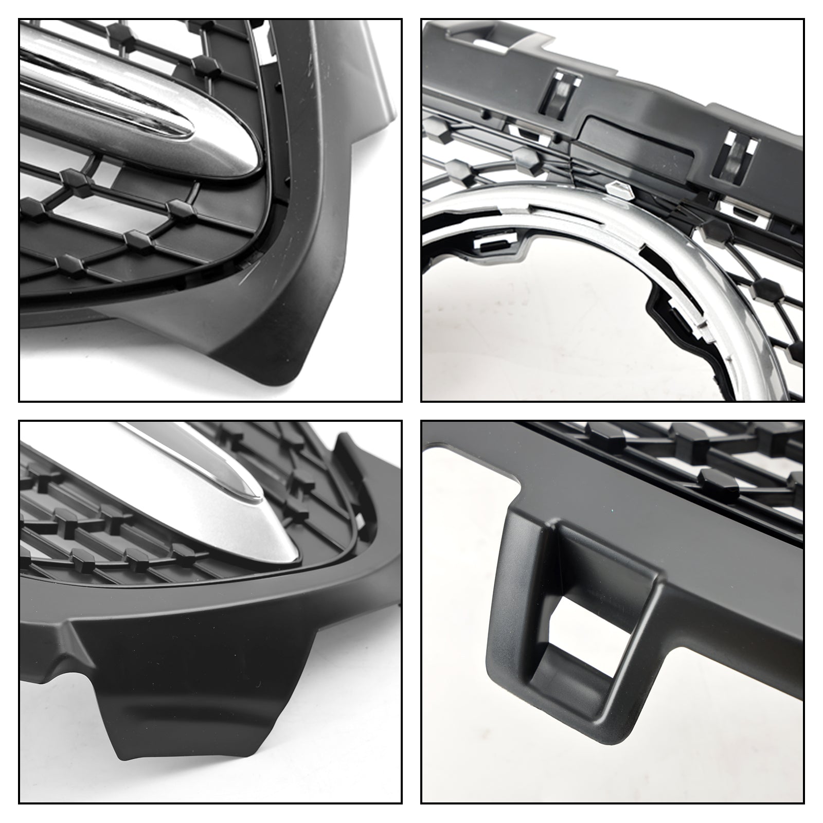 2019-2023 Benz A-Klasse W177 Diamond Front Bumper Grille Zwart