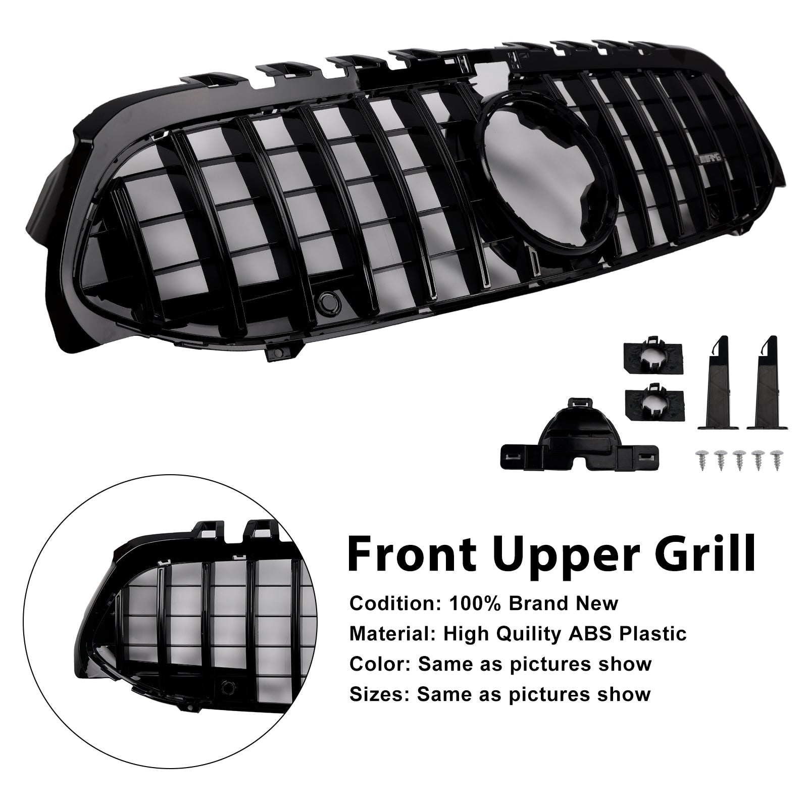 Mercedes Benz A-Klasse 2019-2023 W177 GT-Style Front Bumper Grille Zwart