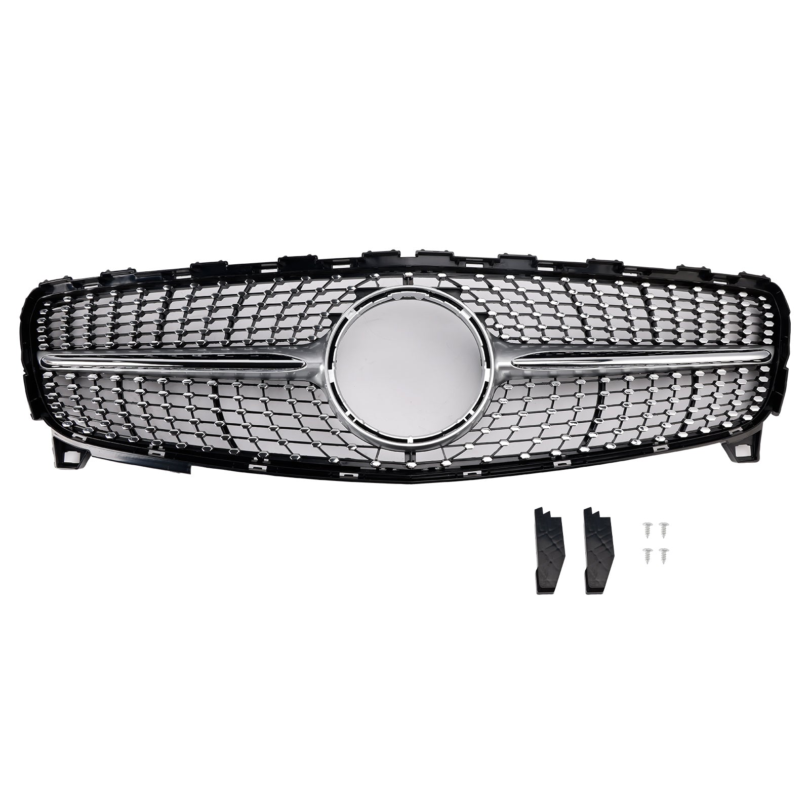 MERCEDES BENZ CLASSE A 2016-2018 W176 Grade do para-choque dianteiro em formato de diamante