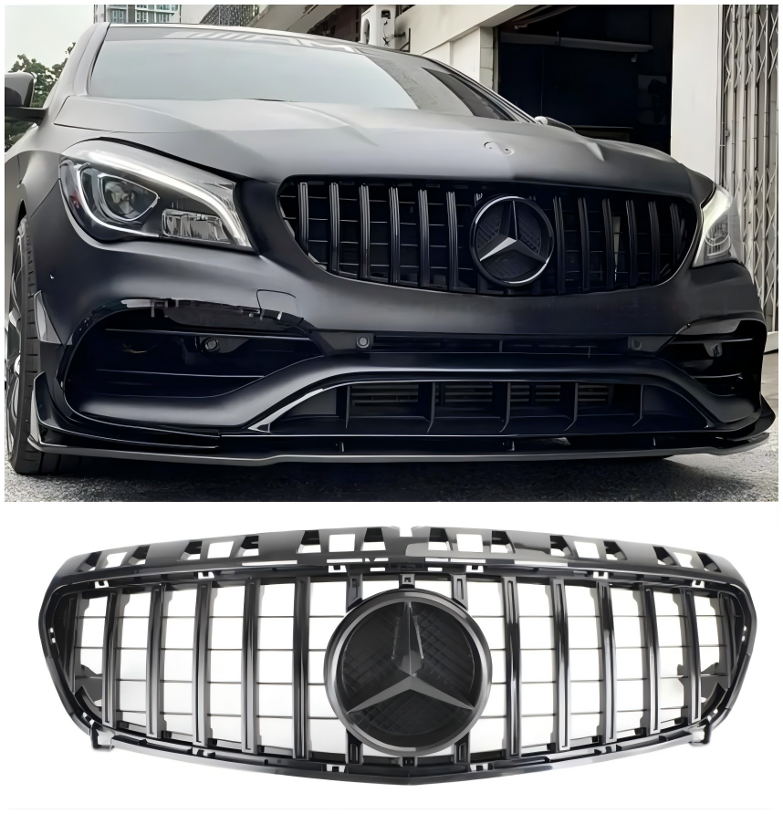 Mercedes-Benz A-KLASSE 2013-2015 W176 Glanzend zwarte voorbumpergrille