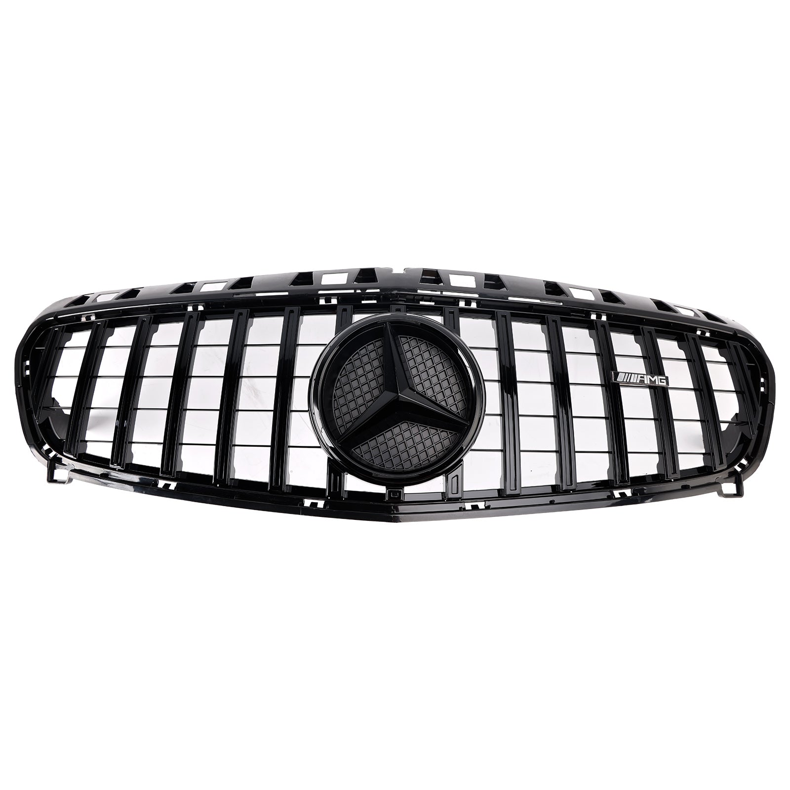 2013-2015 Mercedes Benz A CLASS W176 Front Bumper Grill Grille Gloss Black