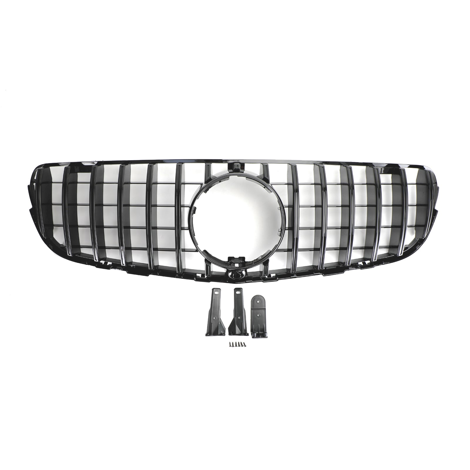 GLC X253 C253 2015-2019 Mercedes Benz Front Bumper Grille Grill Gloss Black