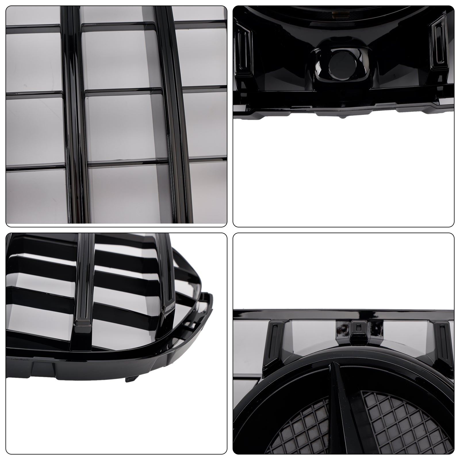 2015-2019 Mercedes Benz GLC X253 C253 Front Bumper Grill Grill Gloss Black