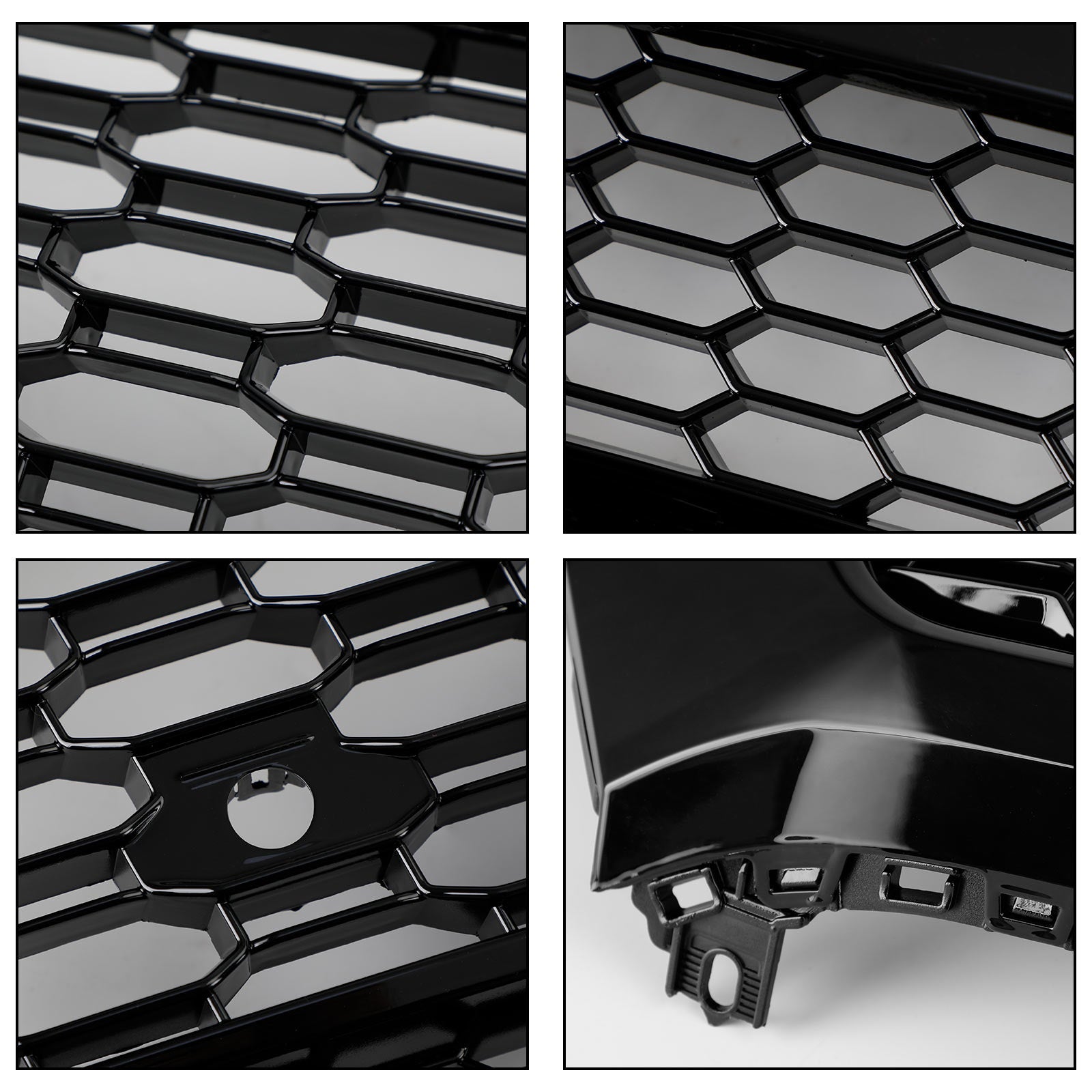 2018 2019 Audi Q5 SQ5 Grille avant en nid d'abeille + Grille de phare antibrouillard