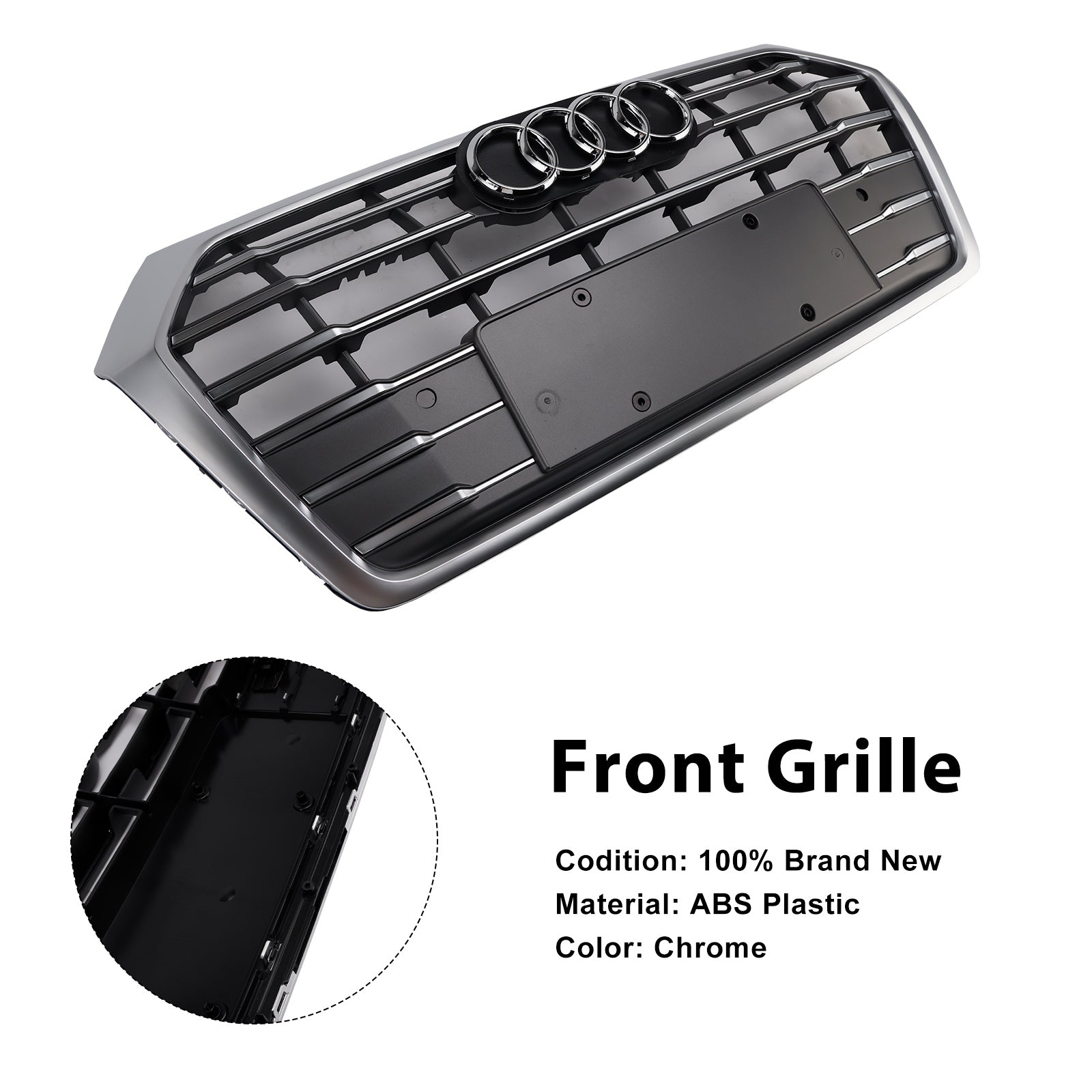 2018-2020 AUDI Q5 SQ5 SQ5 Front Honeycomb Mesh Grille Grill