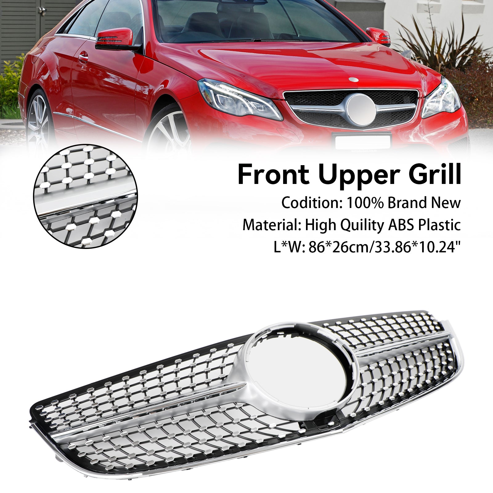 2014 2015 2016 2017 Mercedes E-KLASSE W207 Coupé Voorbumper Grille Grill Diamond