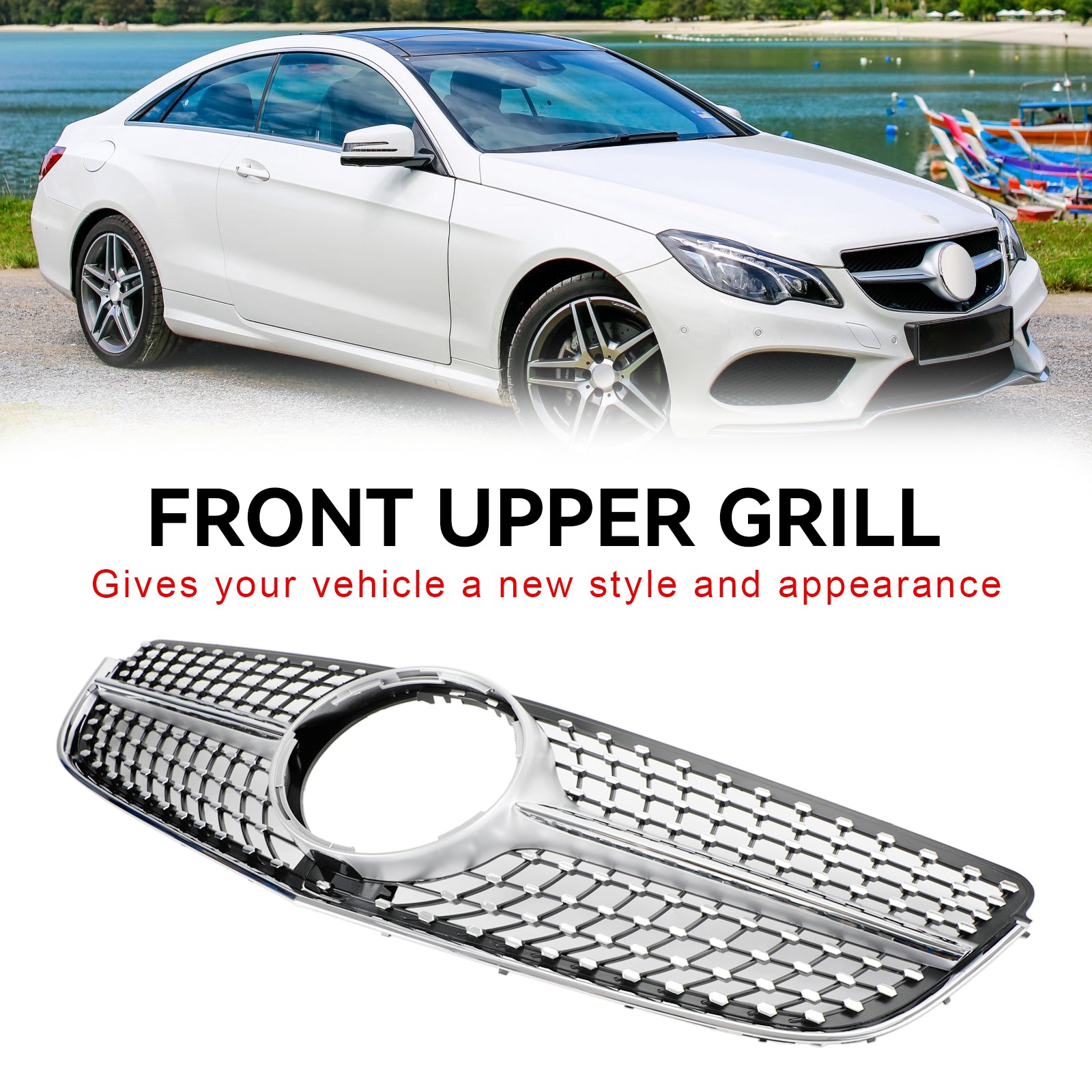 2014 2015 2016 2017 Mercedes E-KLASSE W207 Coupé Voorbumper Grille Grill Diamond