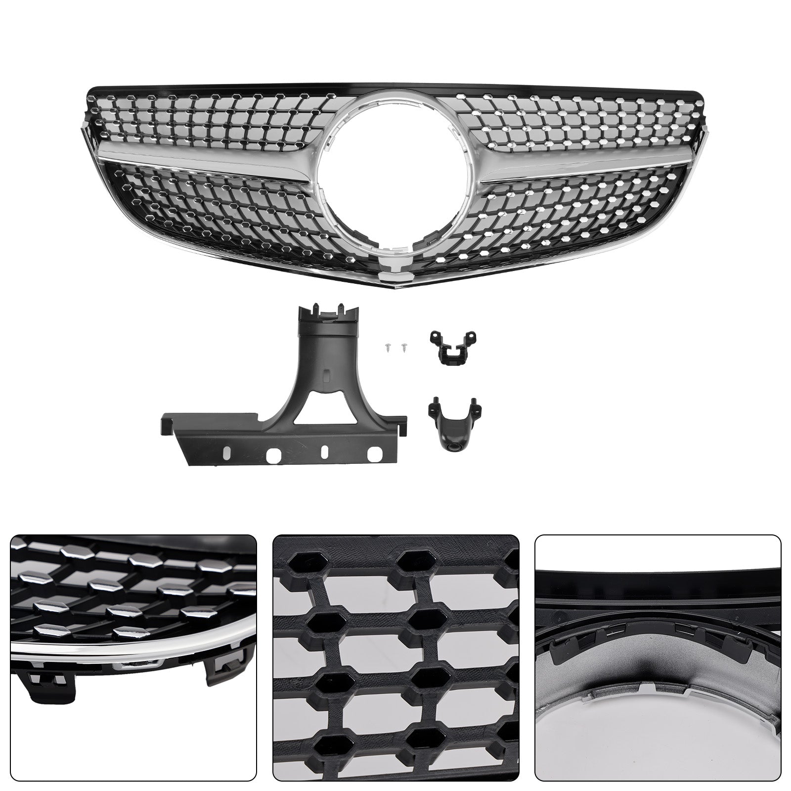 Mercedes E-KLASSE 2014-2017 W207 Coupé Diamond Voorbumper Grille Grille