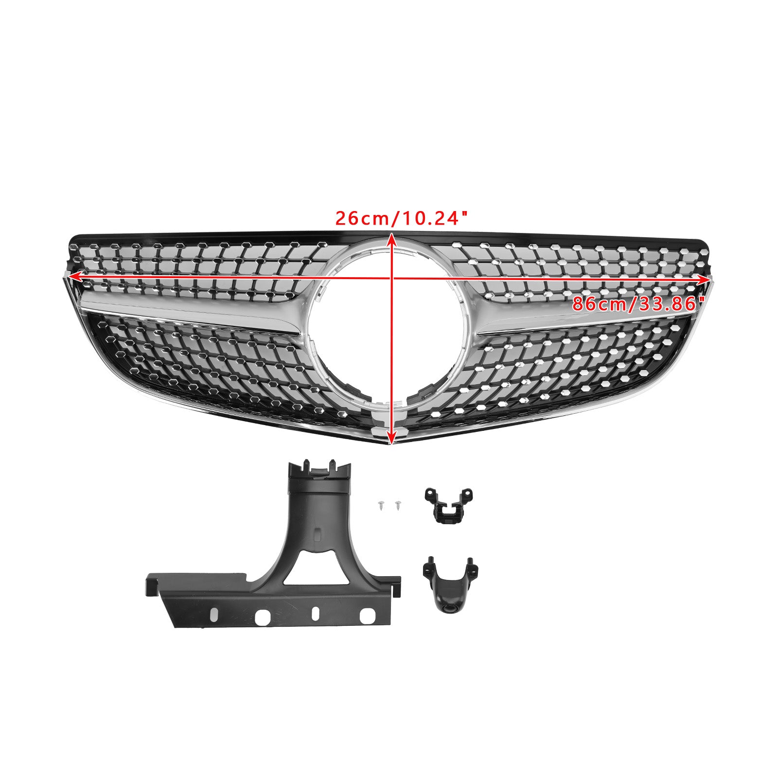 Mercedes E-KLASSE 2014-2017 W207 Coupé Diamond Voorbumper Grille Grille