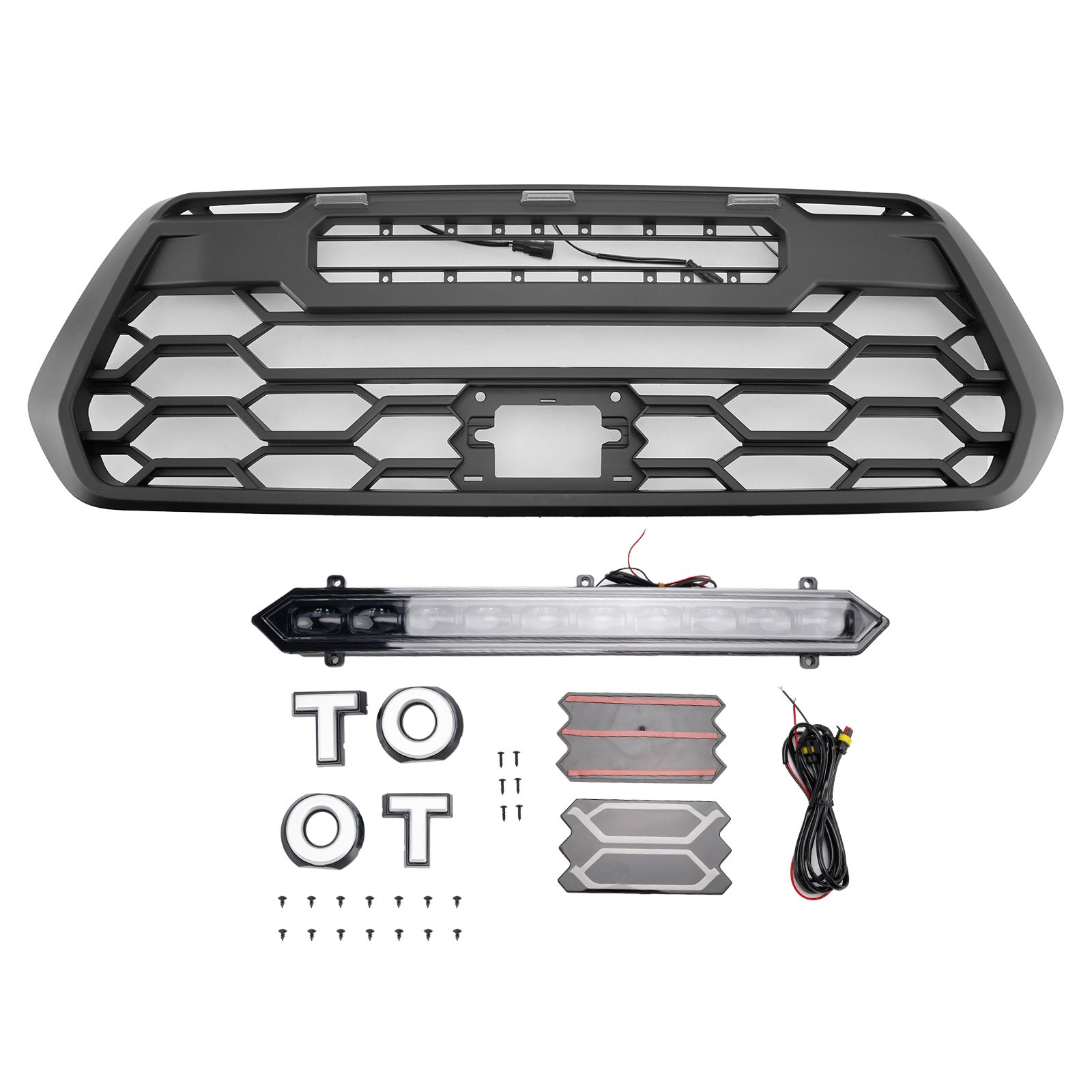 Grille de pare-chocs avant Toyota Tacoma 2016-2023 avec lumière LED