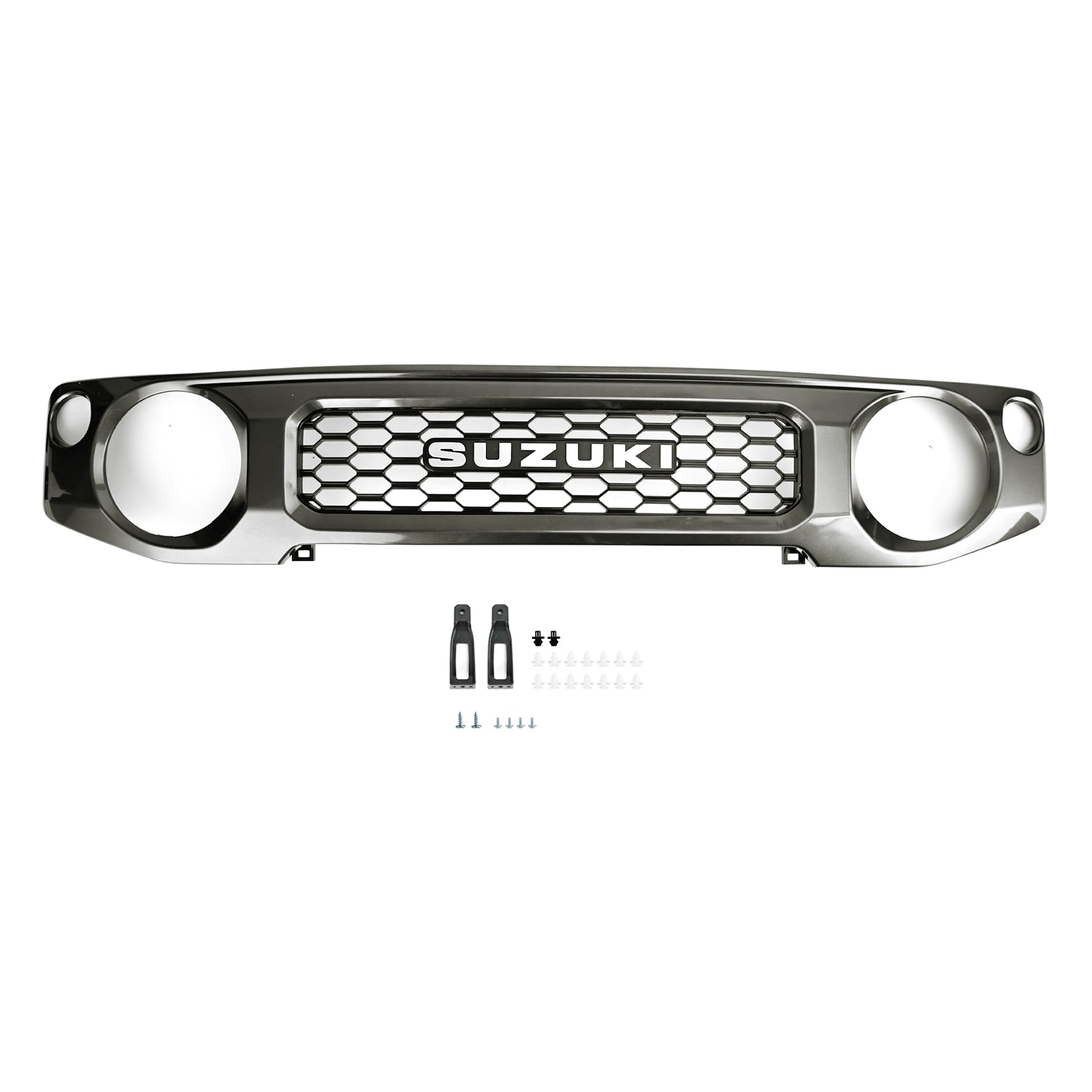 2019 2020 2021 2022 2023 Suzuki Jimny JB74 Honeycomb Främre stötfångare Grill Grill Grå
