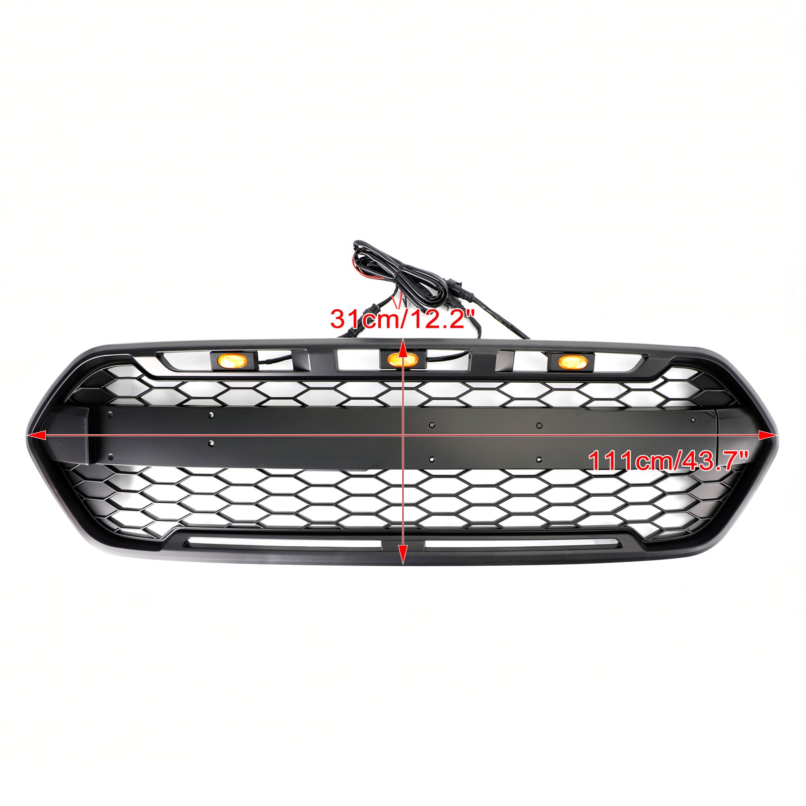 2018-2023 Ford Transit Custom Raptor Style Trail avec grille de pare-chocs avant noir mat 3LED