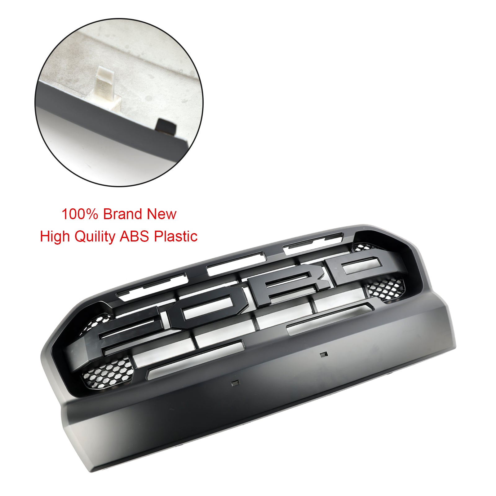 2015 2016 2017 2018 2019 Ford Ranger T7 Ranger Raptor Style Voorbumpergrill Mat Zwart