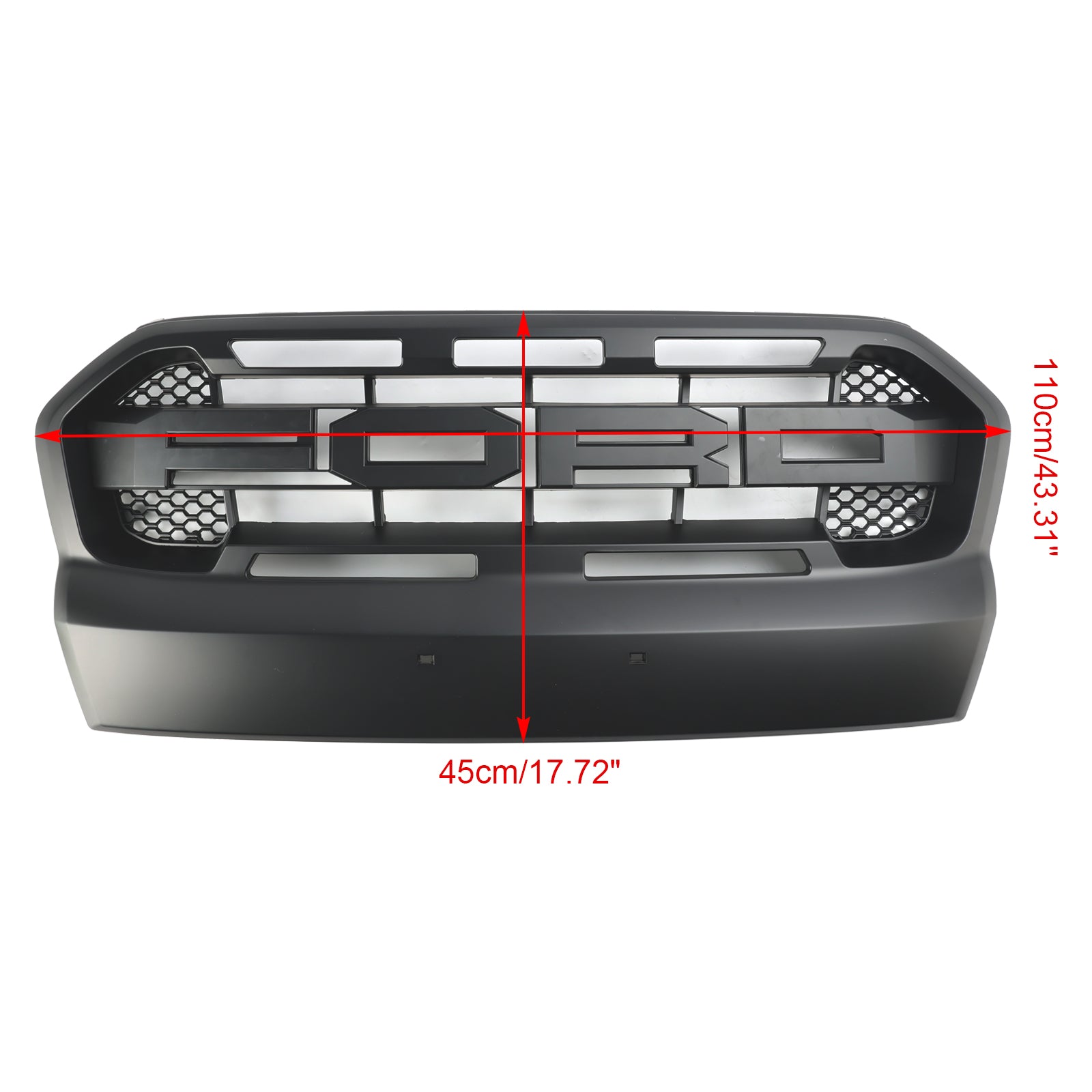 2015 2016 2017 2018 2019 Ford Ranger T7 Ranger Raptor Style Voorbumpergrill Mat Zwart