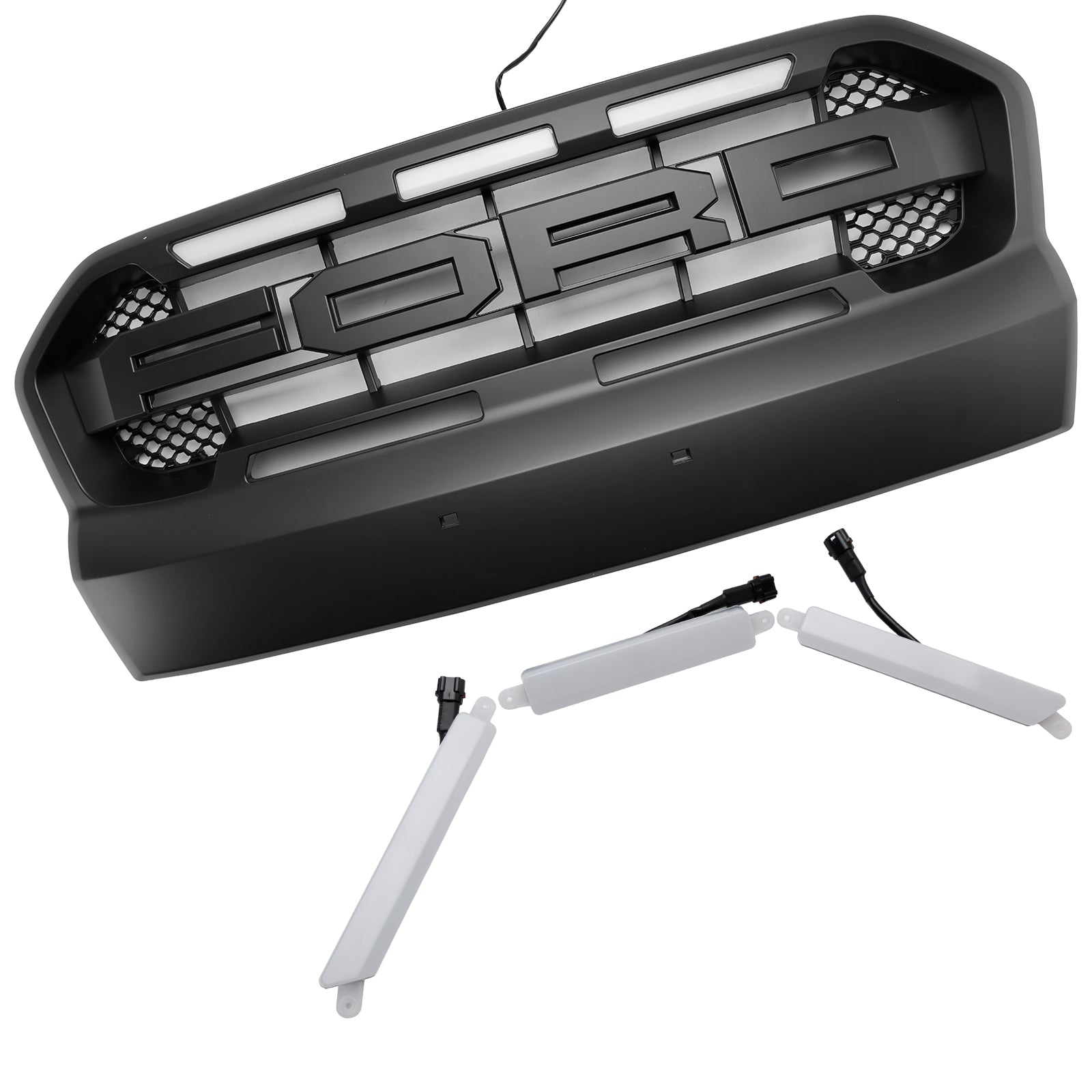 2015-2019 Ford Ranger T7 W/LED Raptor Style Style Grill Grill Grill