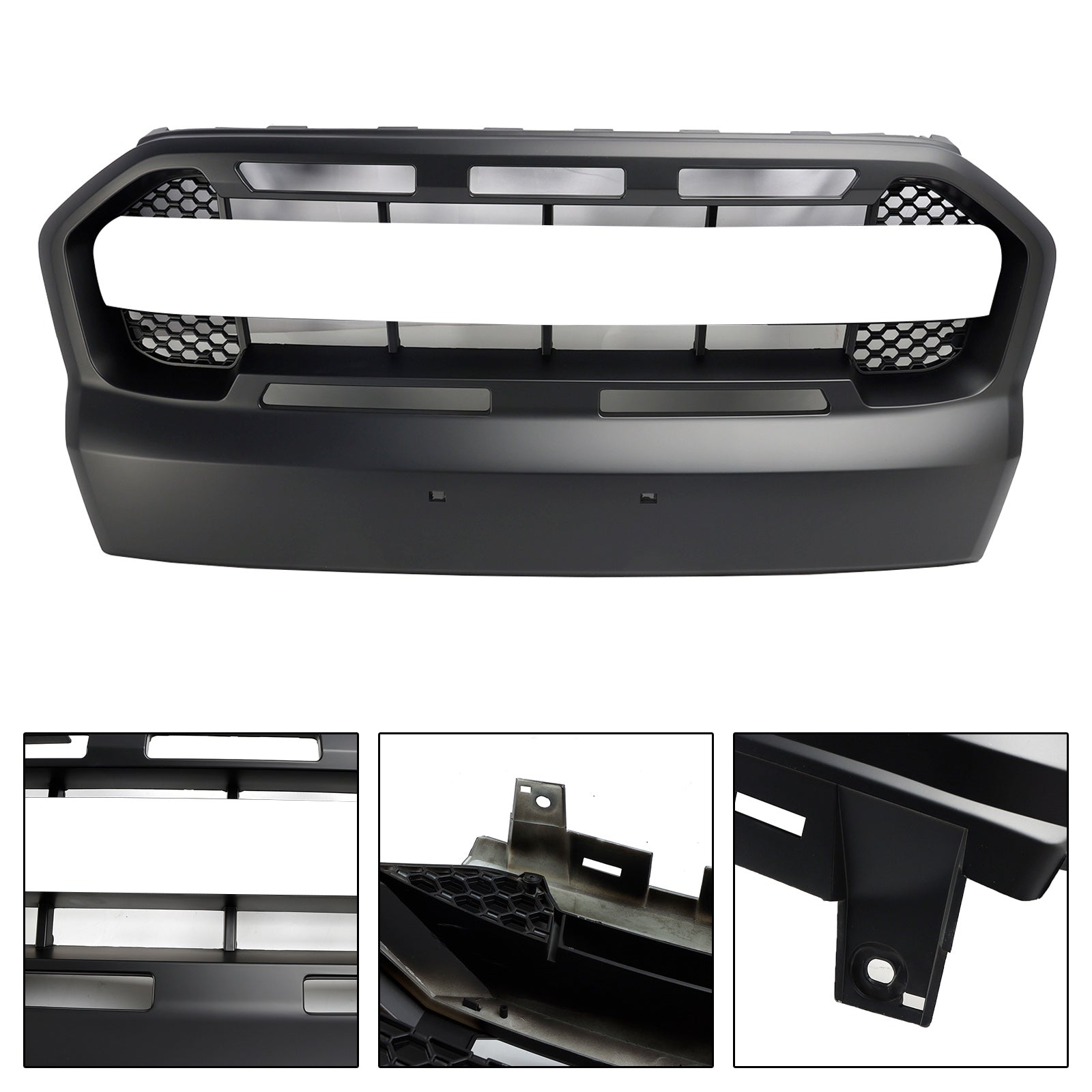 2015 2016 2017 2018 2019 Ford Ranger T7 Ranger Raptor Style Grille de pare-chocs avant noir mat