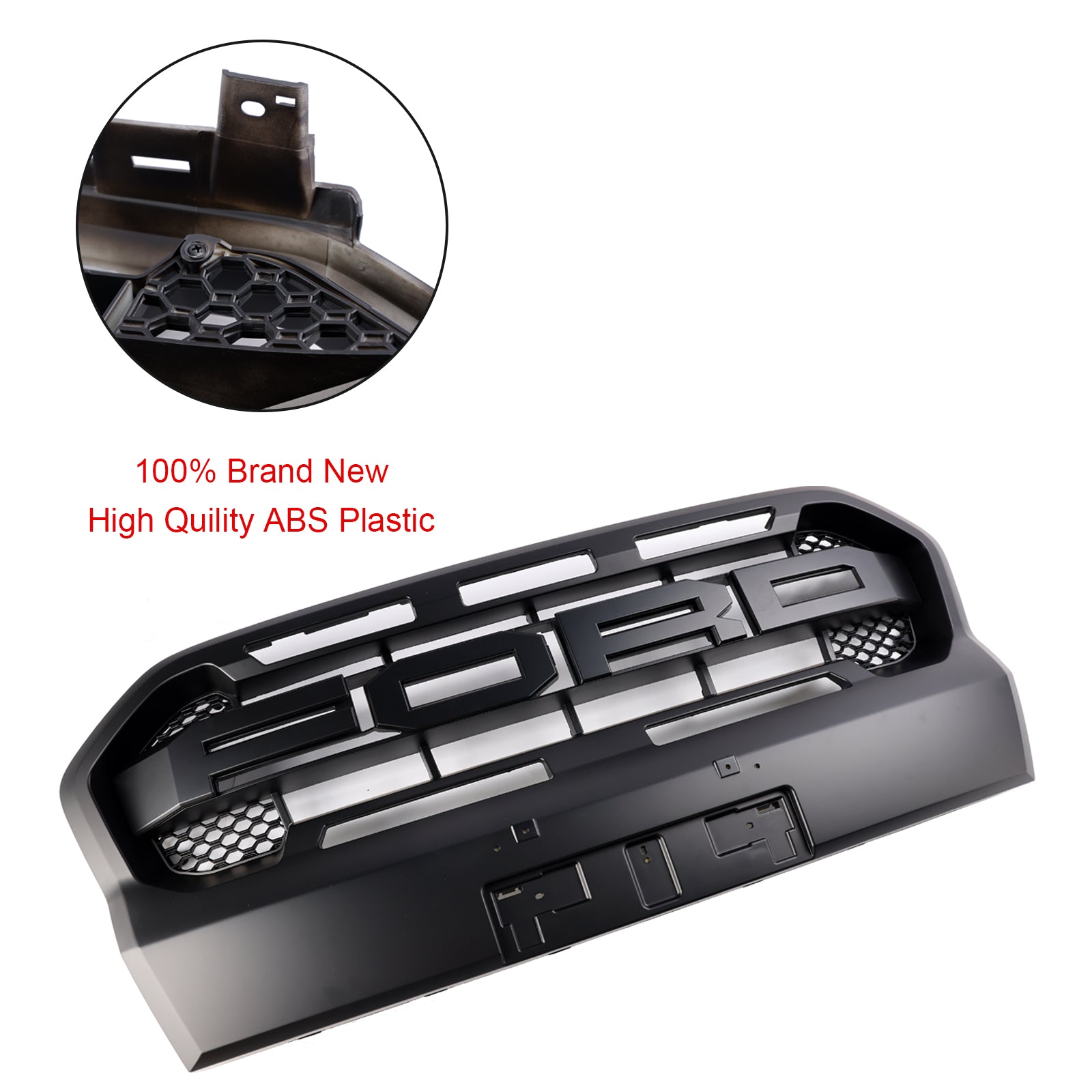 2019 2020 2021 2022 2023 Parrilla del parachoques delantero del estilo del rapaz del guardabosques del negro mate del guardabosques T8 de Ford