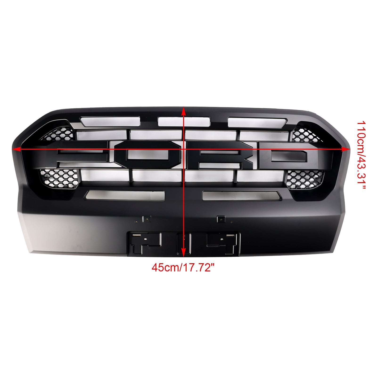 Raptor Style 2019-2023 T8 Ford Ranger Ranger Front Bumper Grill Matt Black