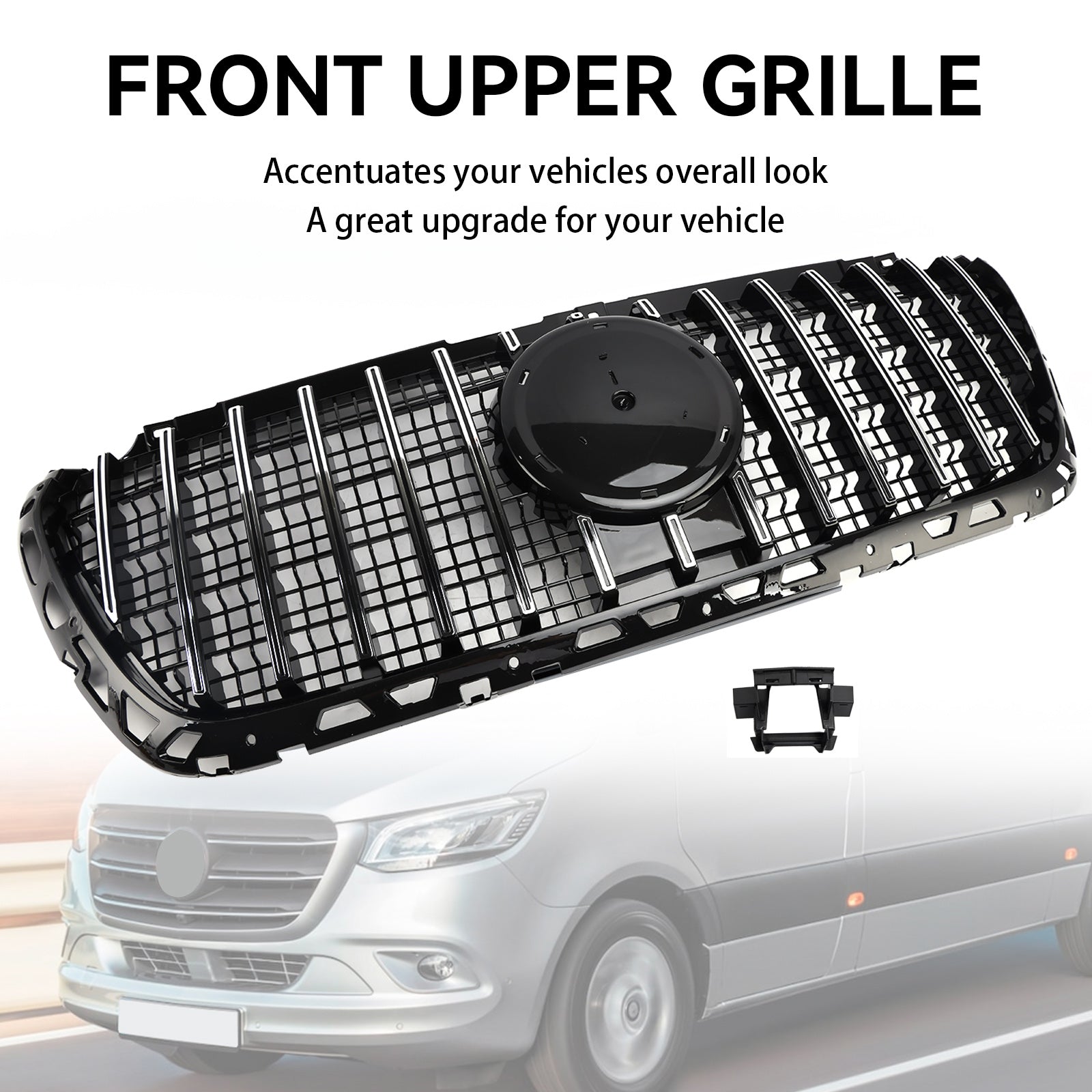 Mercedes Sprinter 2018 2019 2020 2021 2022 2023 W907 W910 Grille de pare-chocs avant de style GT