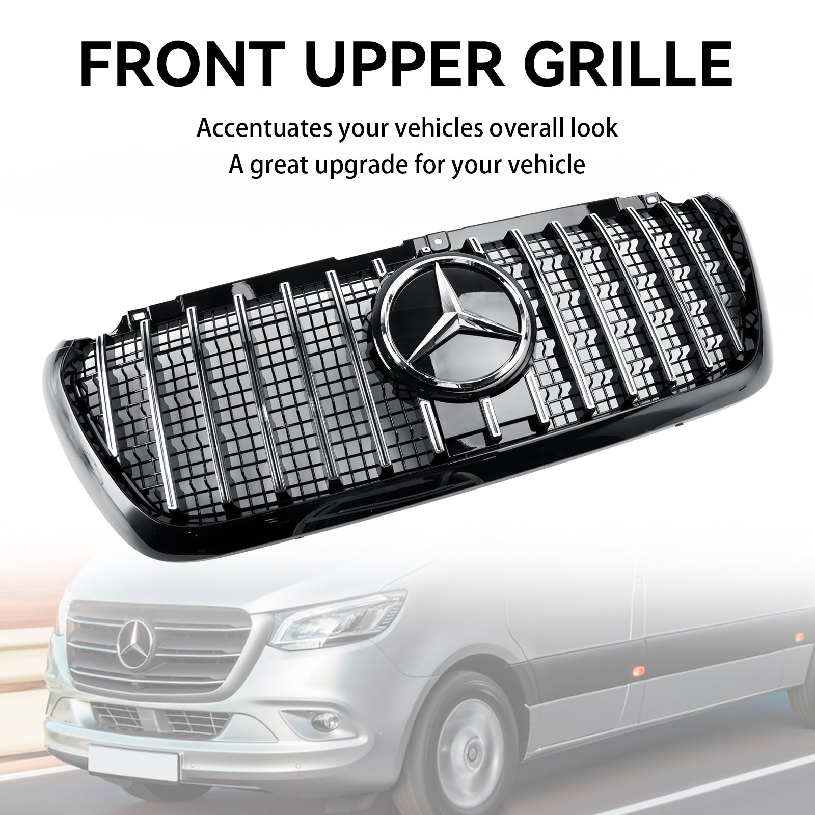 Mercedes Sprinter 2018-2023 W907 W910 GT-stijl voorbumpergrille
