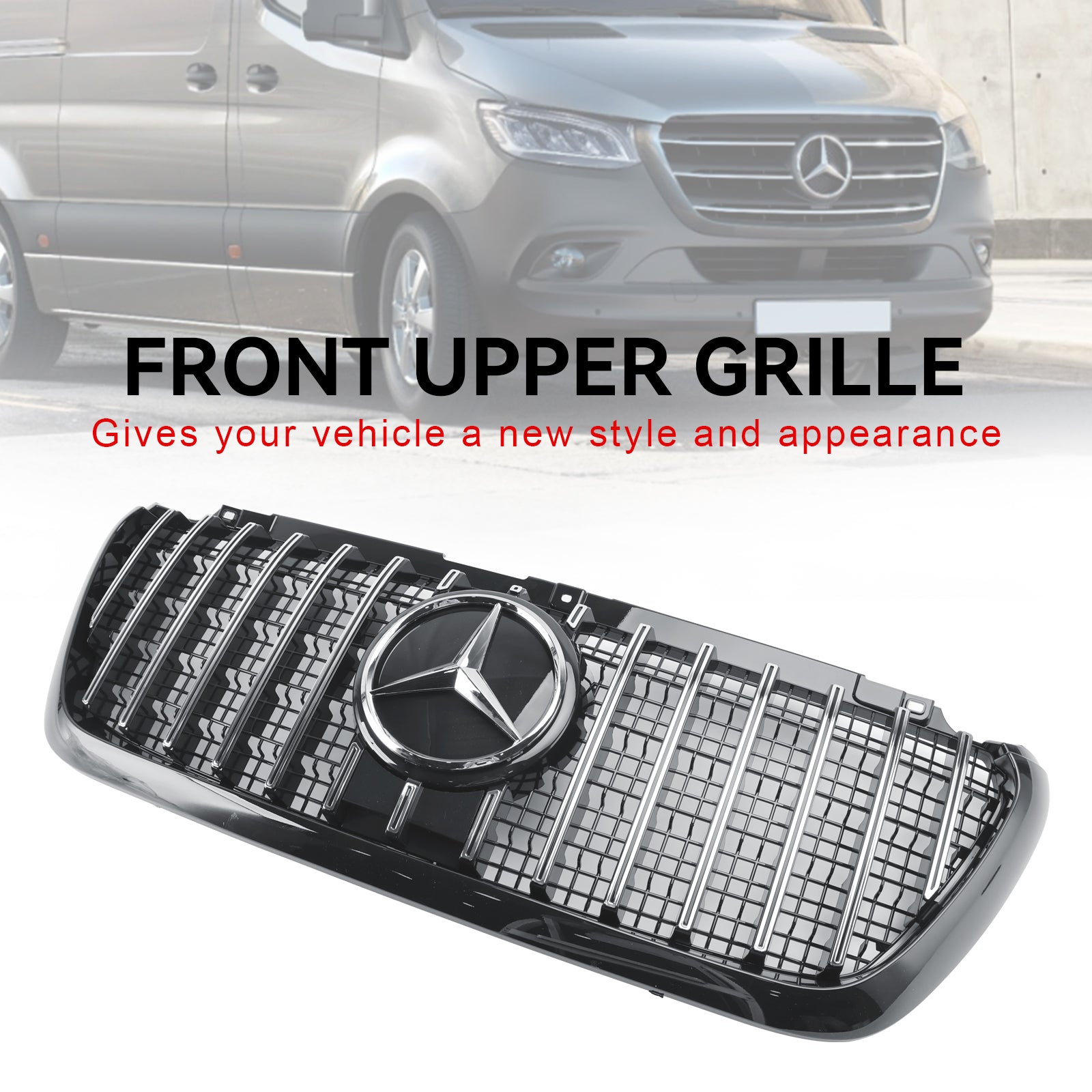 Mercedes Sprinter 2018-2023 W907 W910 GT-stijl voorbumpergrille