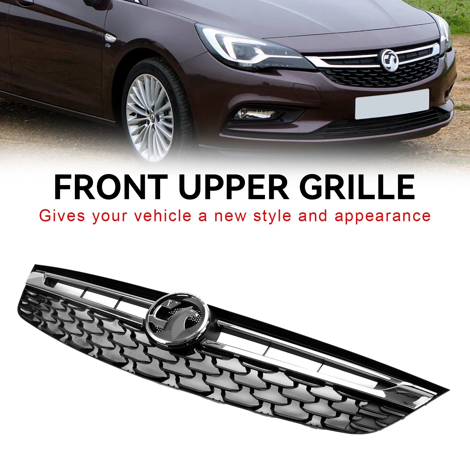 Vauxhall Astra K 2015-2019 Facelift Opel Vauxhall Astra K Front Bumper Grill Grille Black Chrome 13464791 13423642
