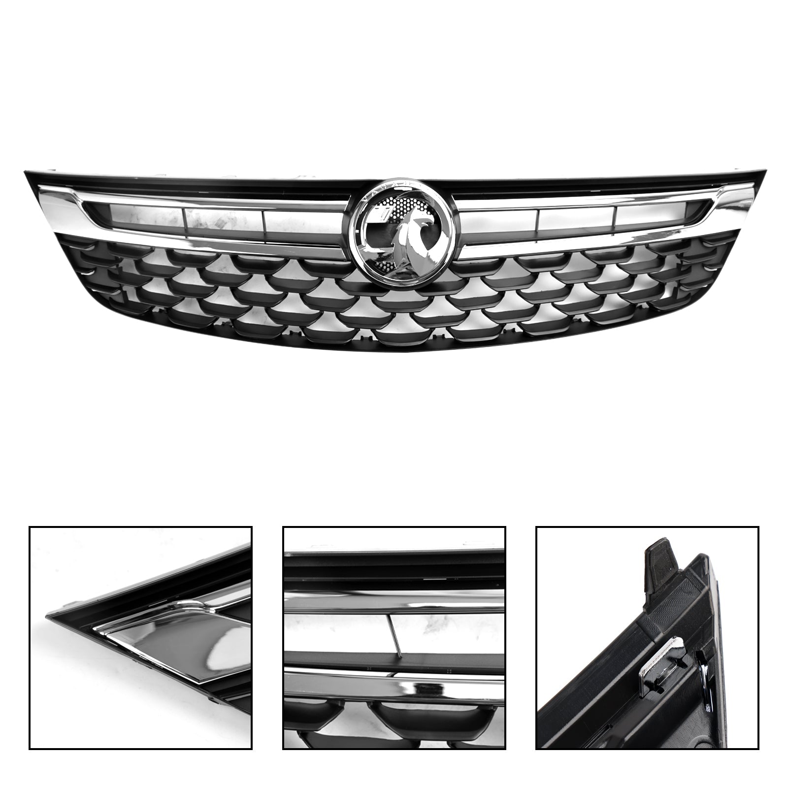 2015 2016 2017 2018 2019 Facelift OPEL Vauxhall Astra K Voorbumpergrille Zwart Chroom 13464791 13423642