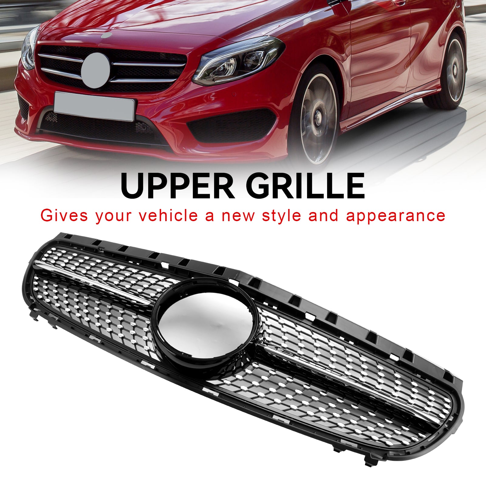 Classe B 2015 2016 2017 2018 W246 Calandre de pare-chocs avant Mercedes-Benz restylée