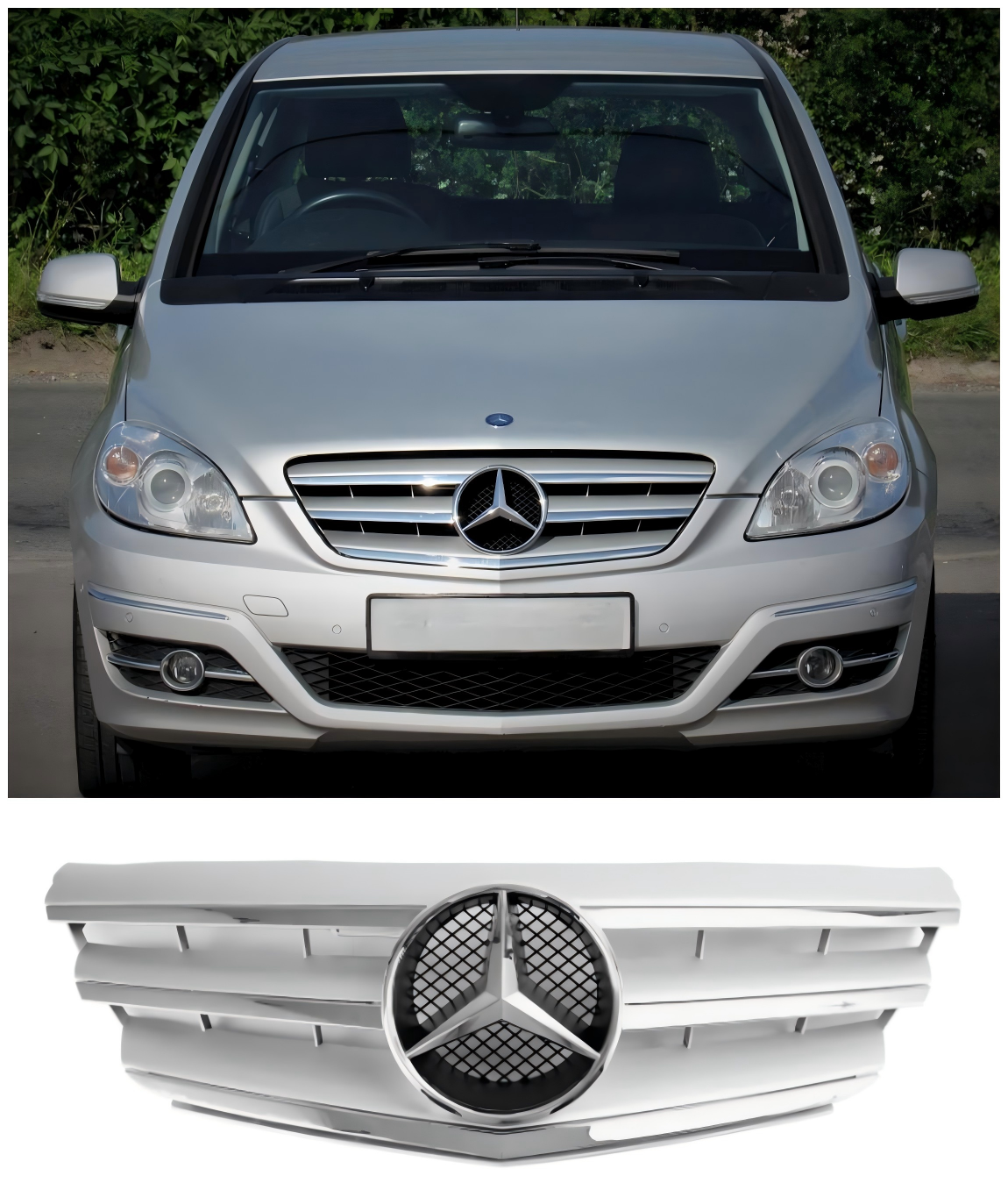 2009-2011 Mercedes-Benz B-klass W245 Främre stötfångargrill A1698801783