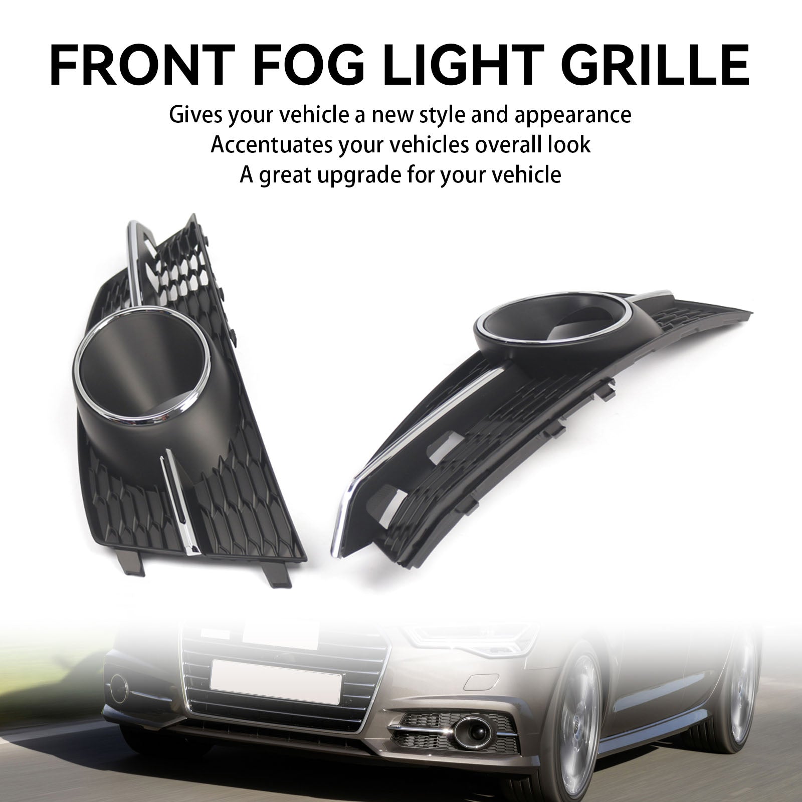 2011-2018 AUDI A6 4G C7 A6l Fog Light Front Bumper Lower Grill 4G0807682AG