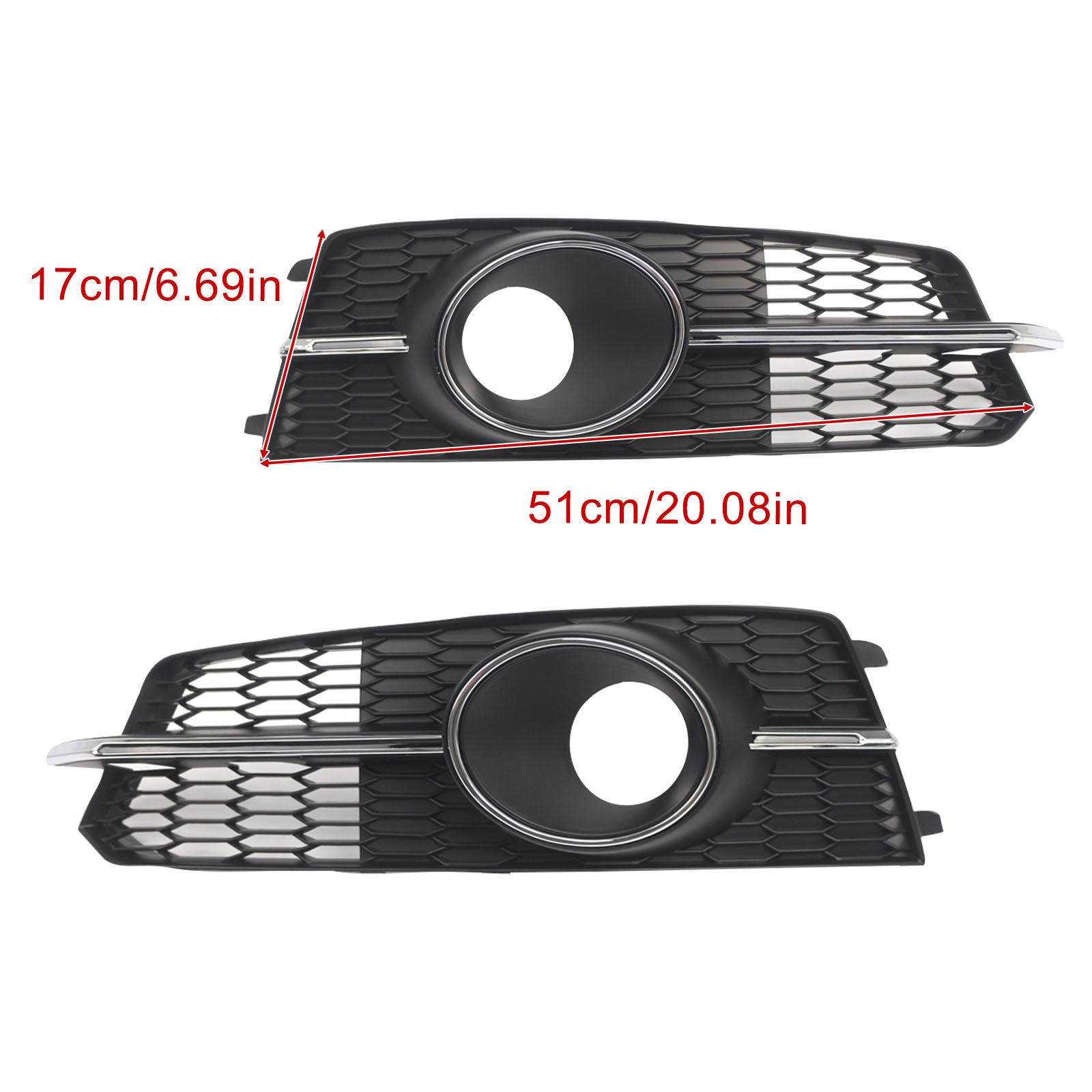 2011-2018 AUDI A6 4G C7 A6l Fog Light Front Bumper Lower Grill 4G0807682AG